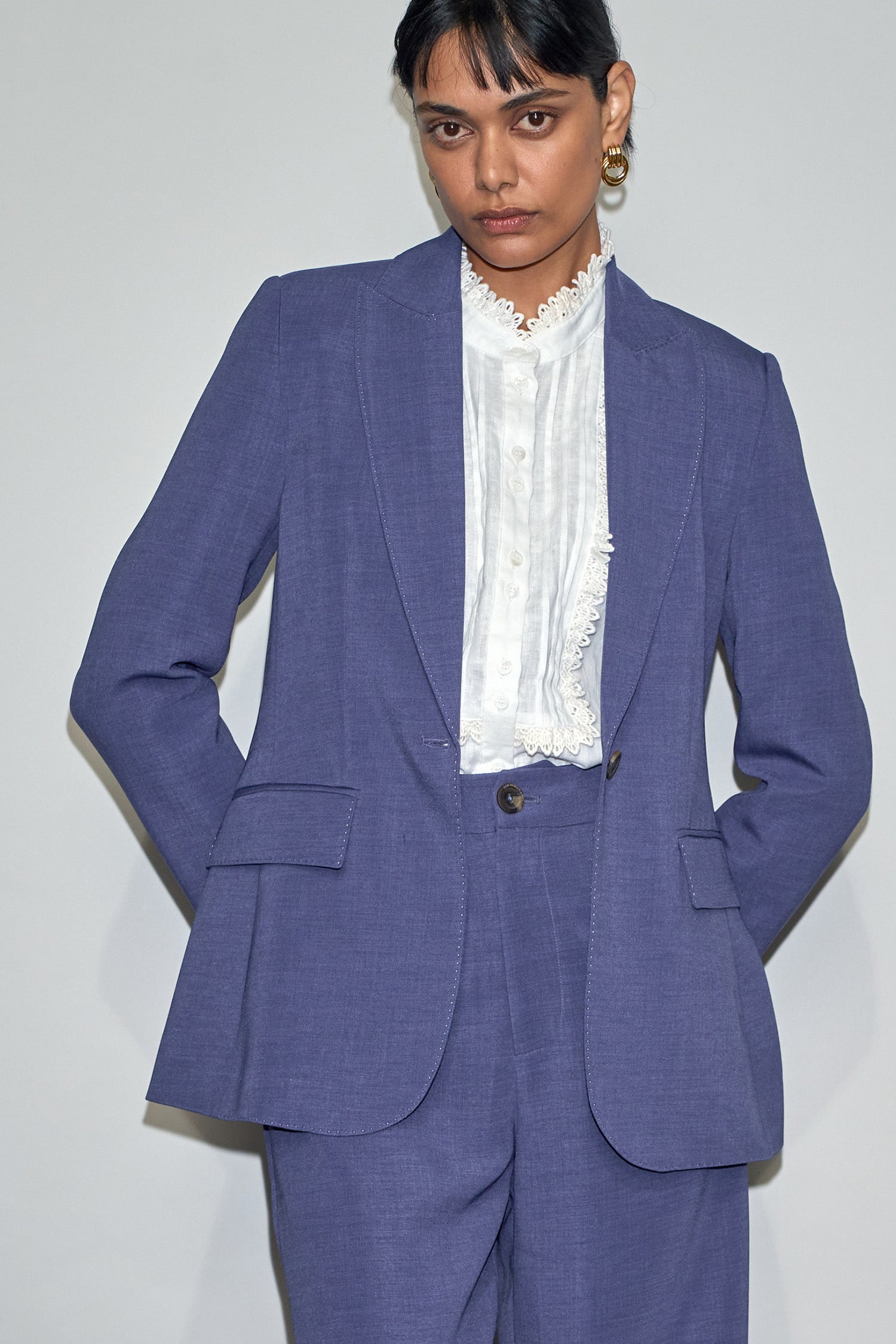 pillar jacket - violet blue|  zoe kratzmann| considered design