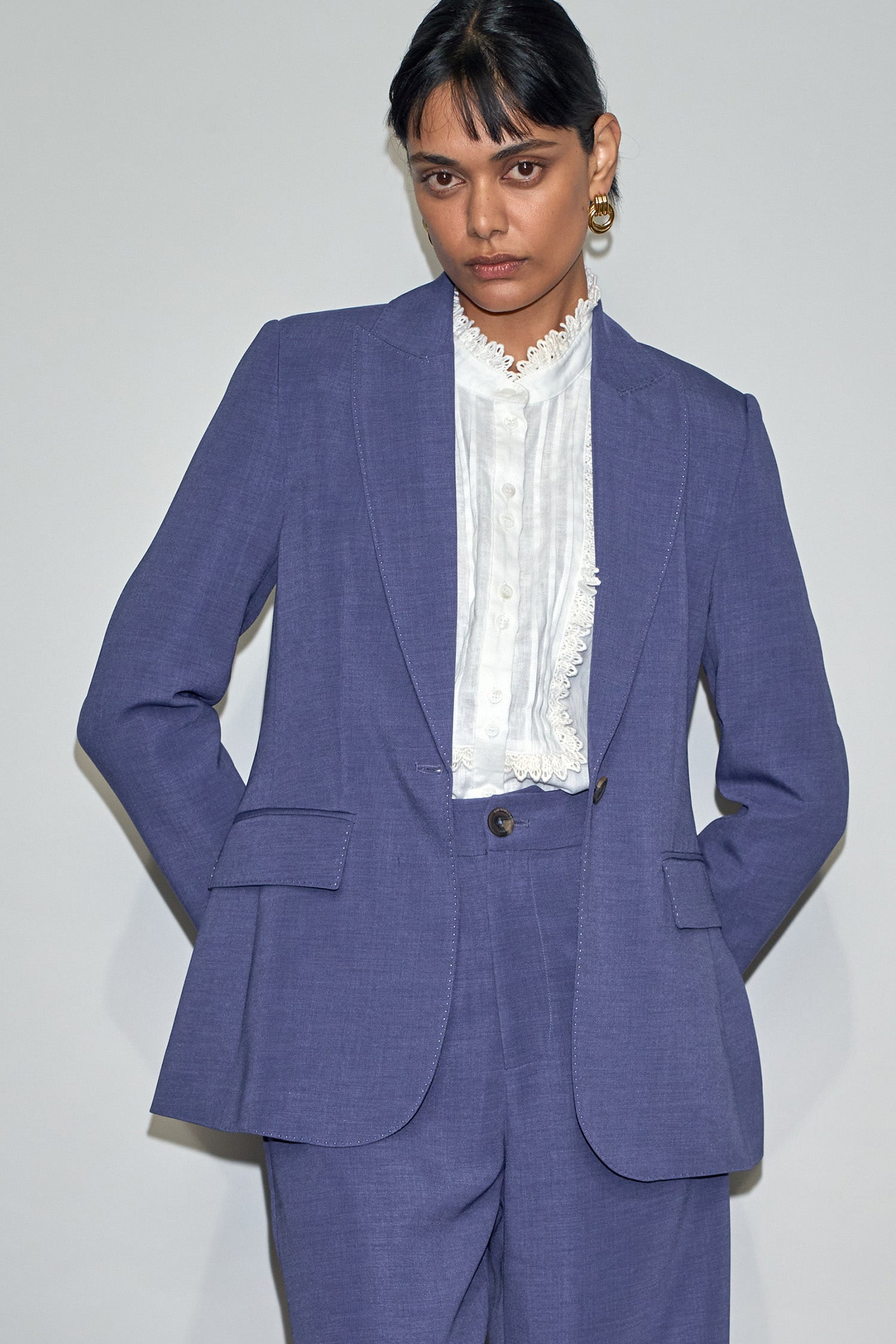 pillar jacket - violet blue|  zoe kratzmann| considered design