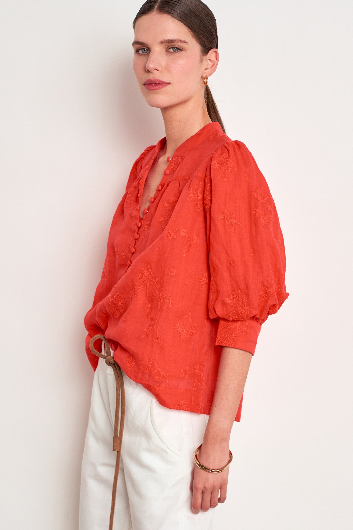 poise top - papaya|  zoe kratzmann| considered design