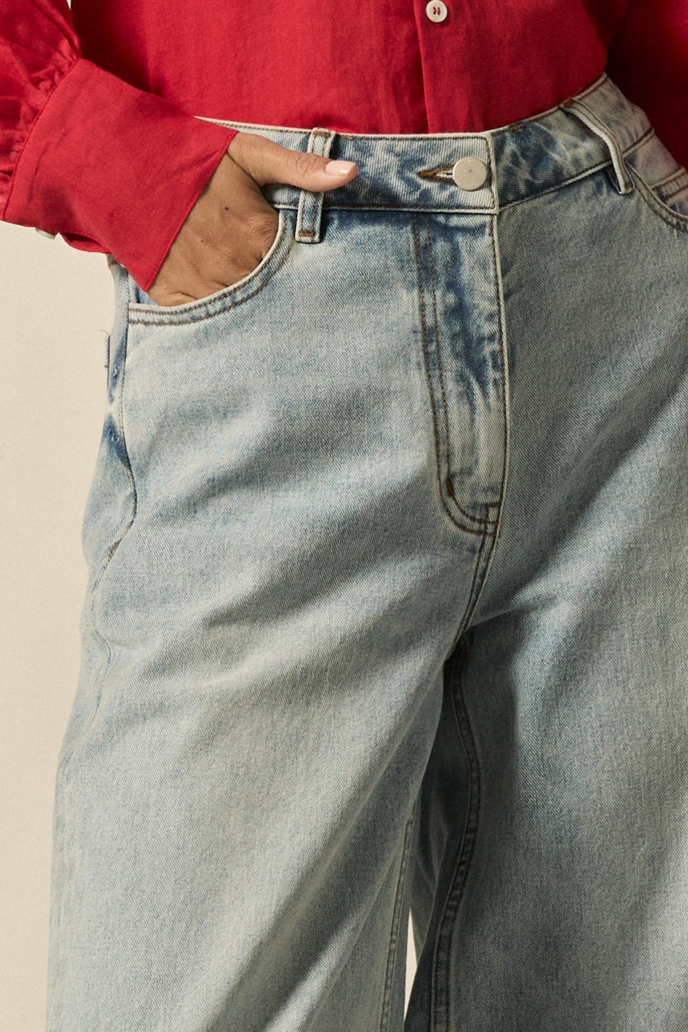 ponder jean - washed denim