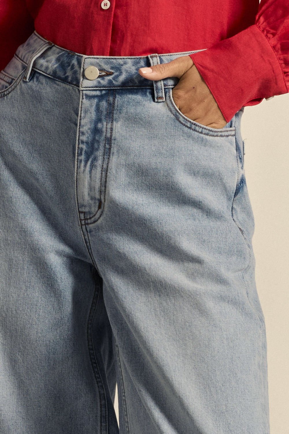 ponder jean - washed denim