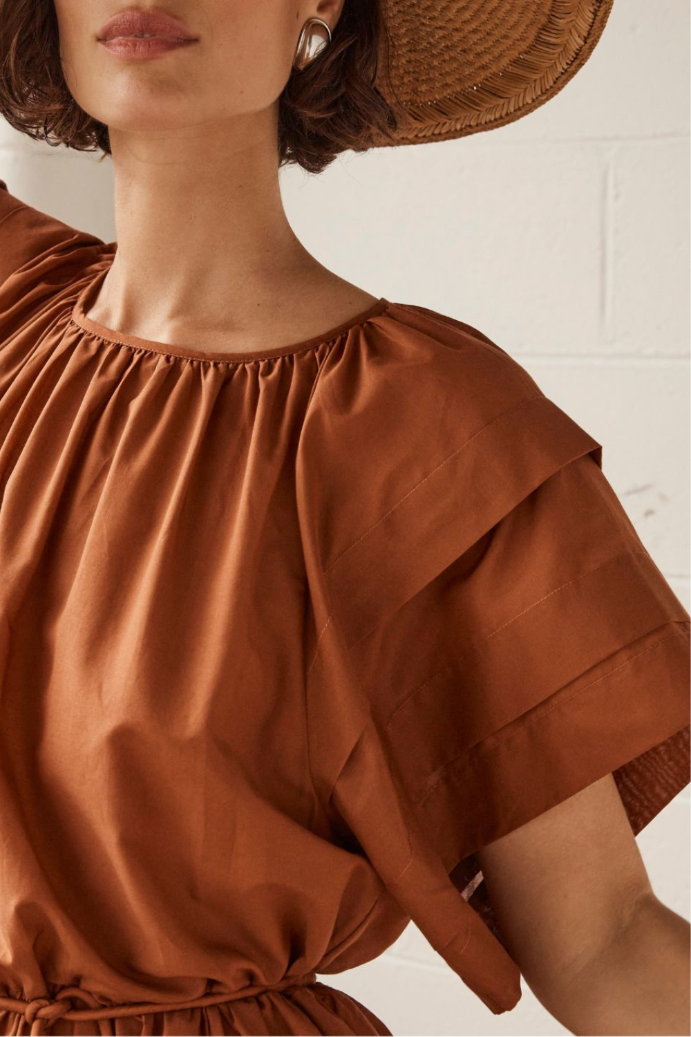 portray dress - toffee