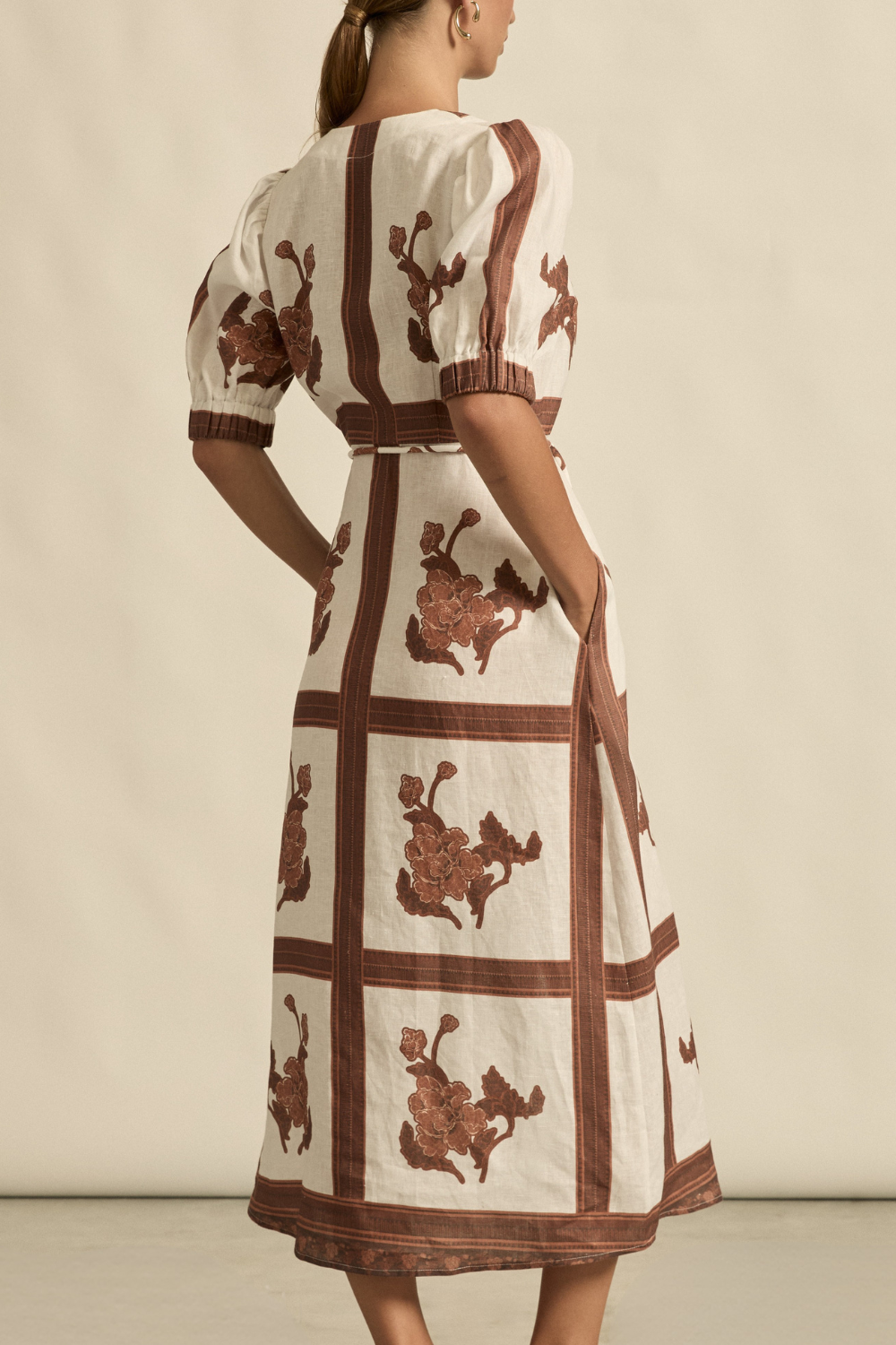 portrait dress - coffee collage|  zoe kratzmann| considered design