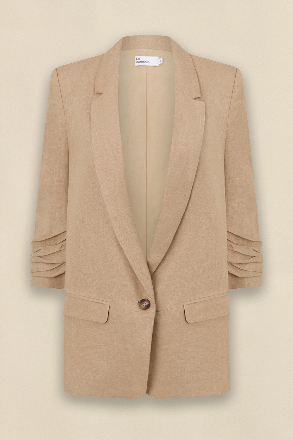 prevail jacket - stone|  zoe kratzmann| considered design