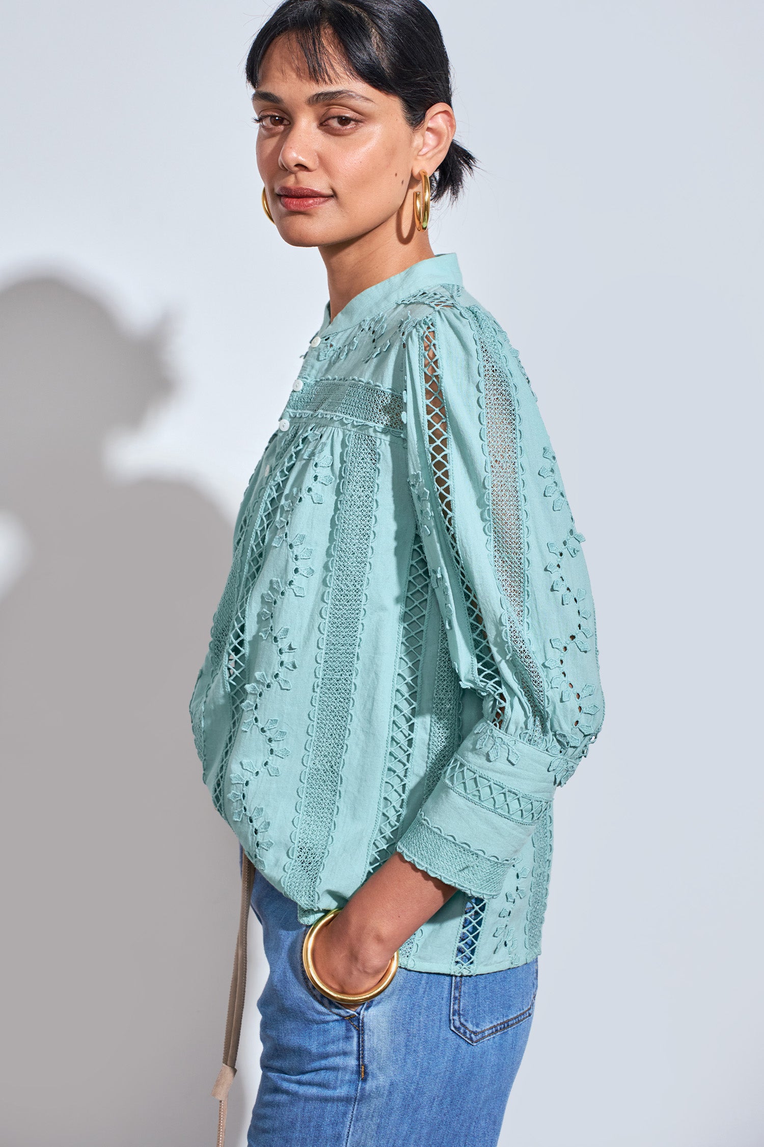 ravel top - mint