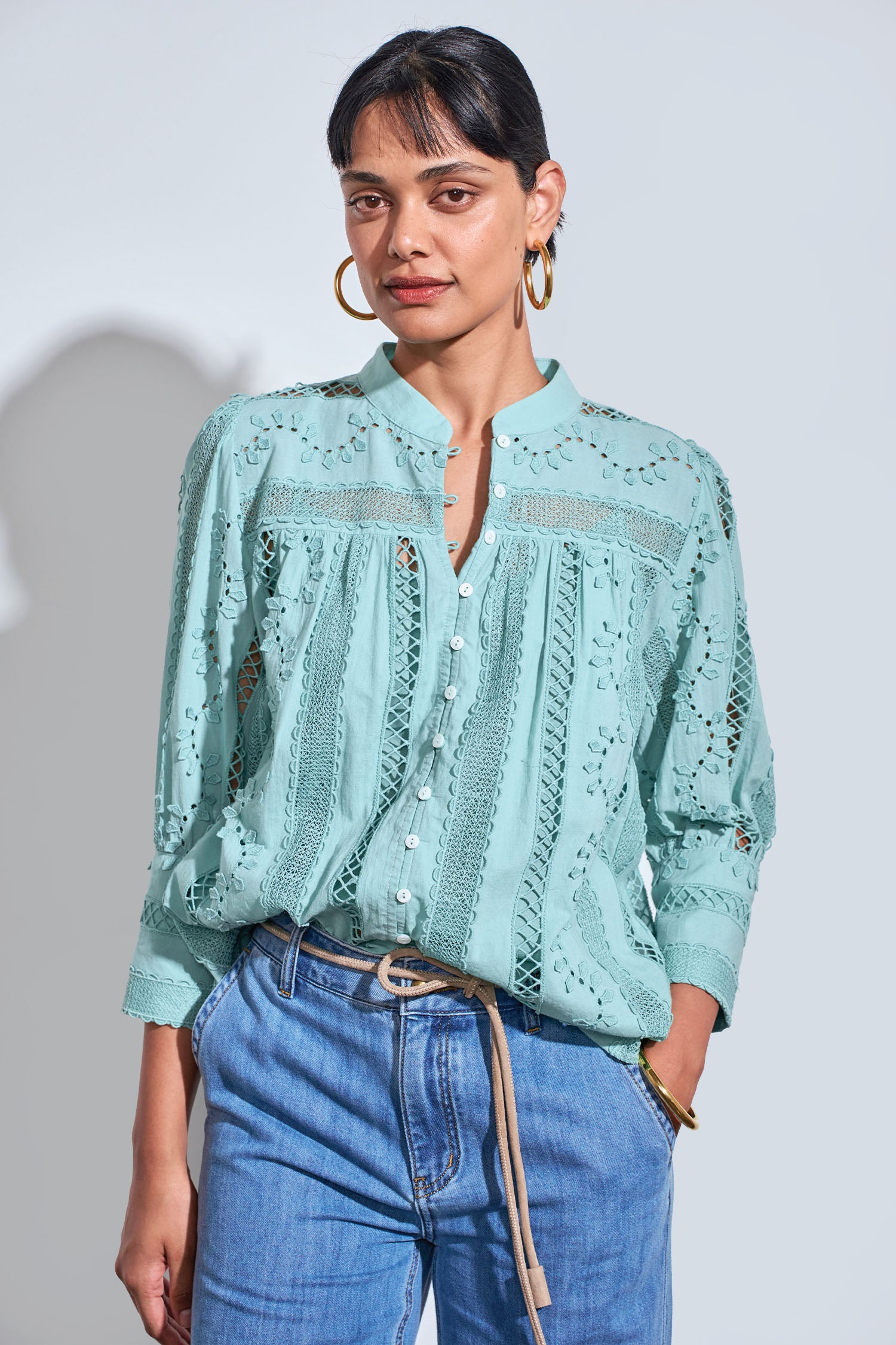 ravel top - mint