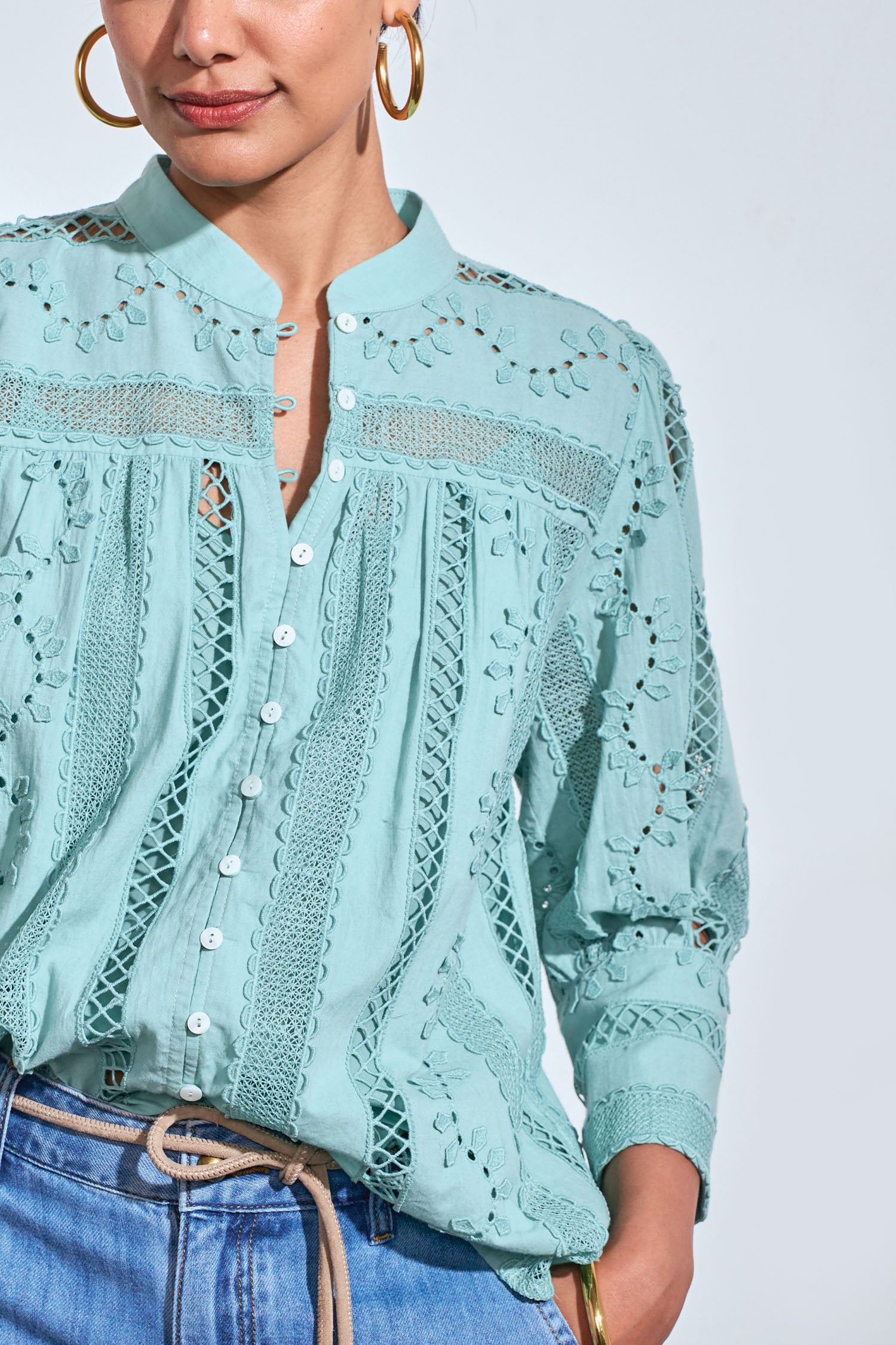 ravel top - mint