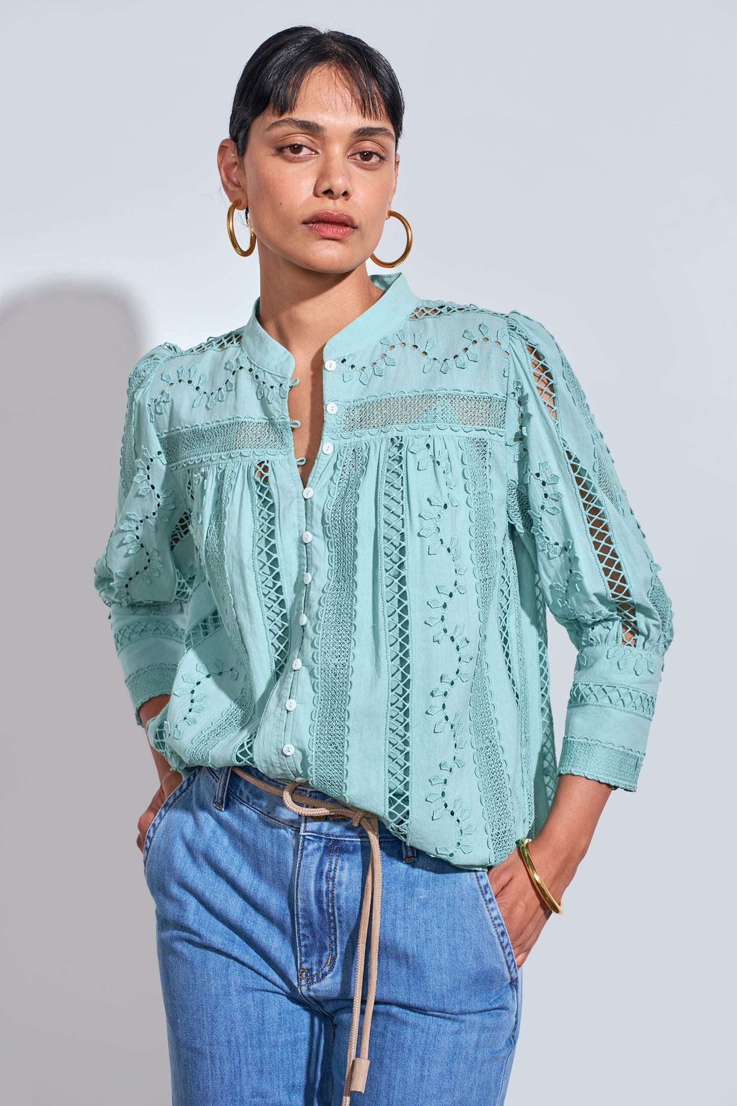 ravel top - mint