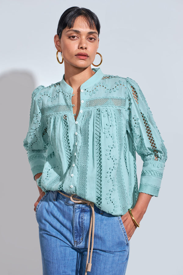 ravel top - mint