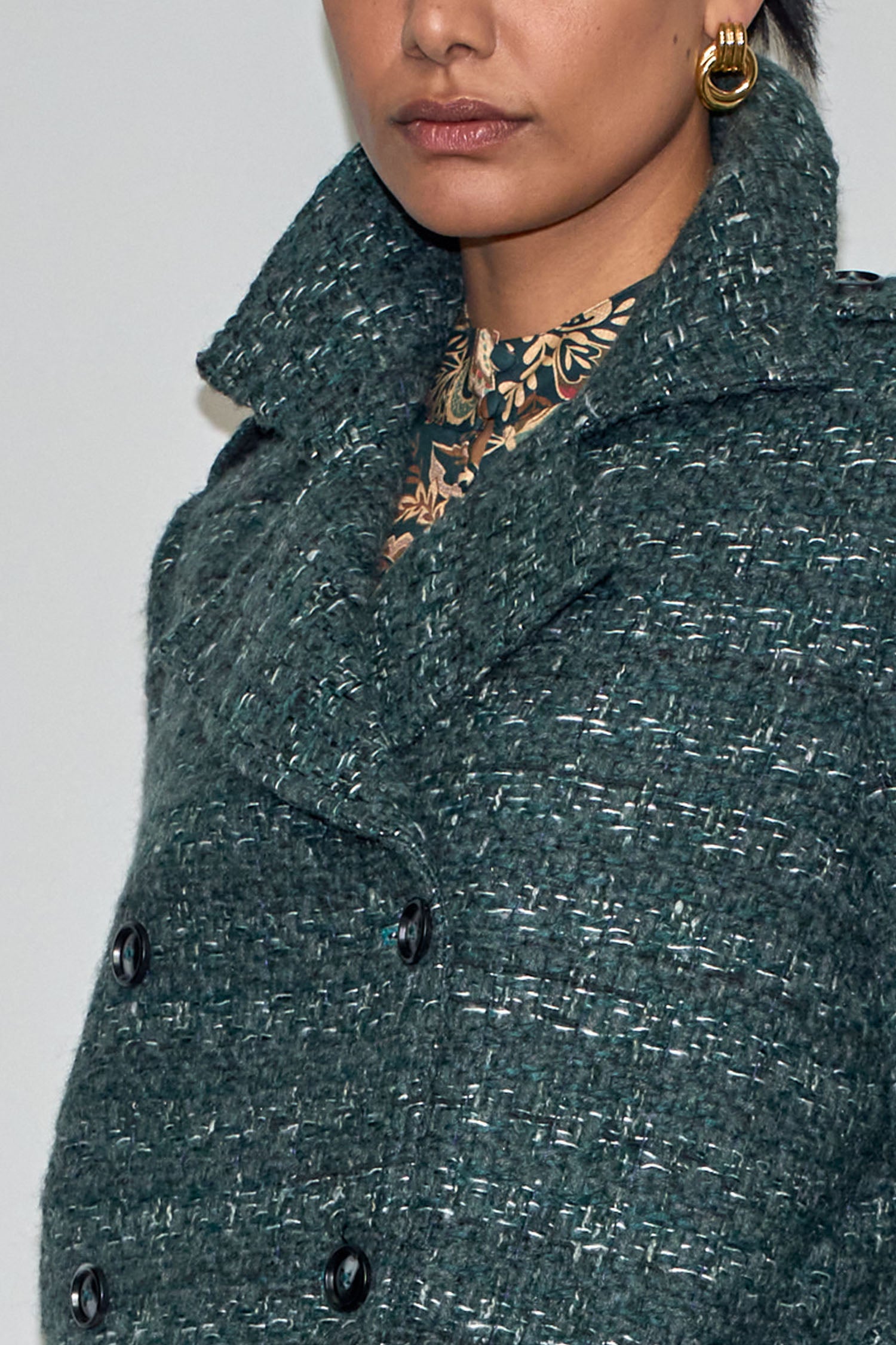 revel coat - emerald boucle|  zoe kratzmann| considered design