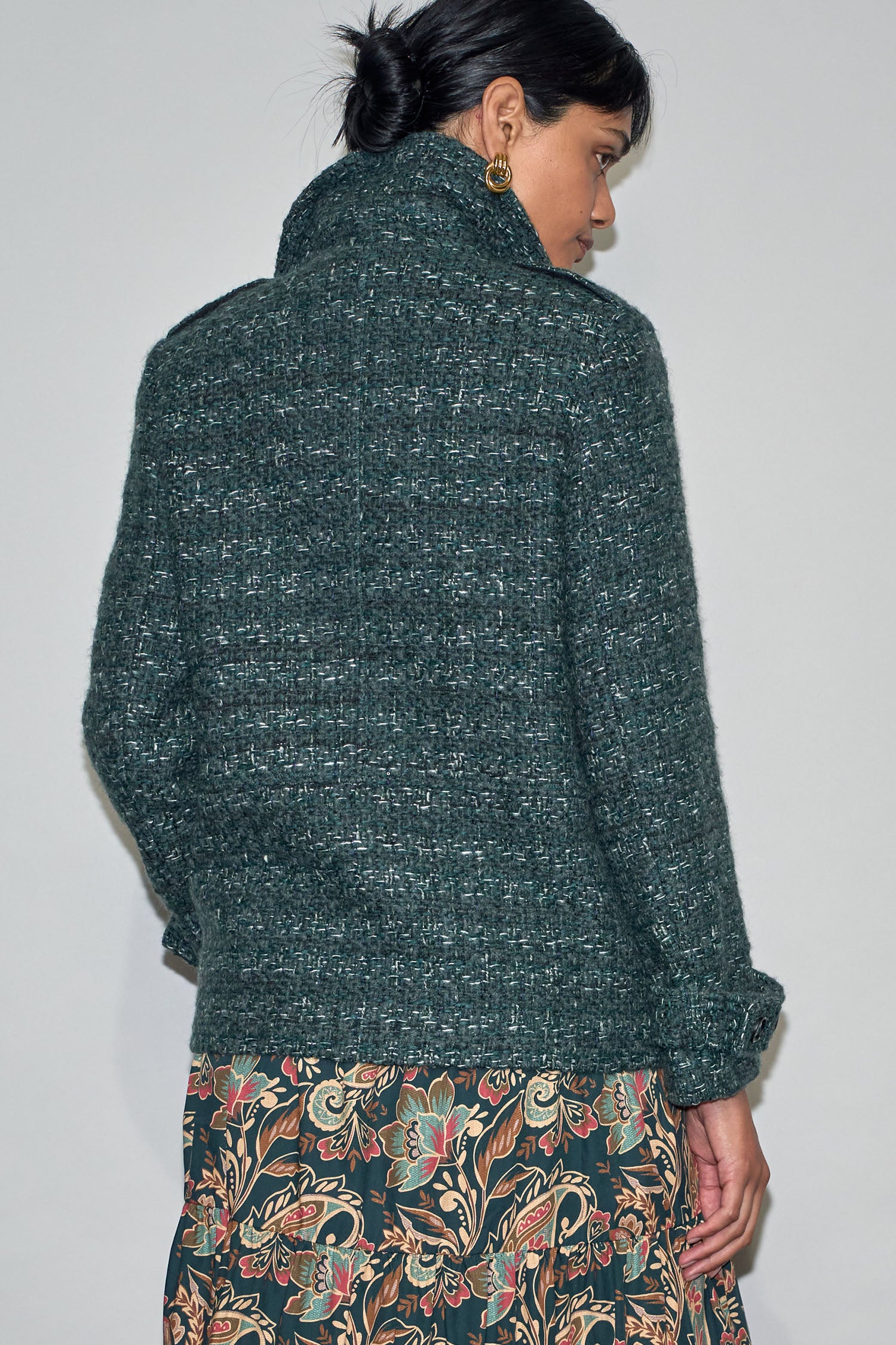 revel coat - emerald boucle|  zoe kratzmann| considered design