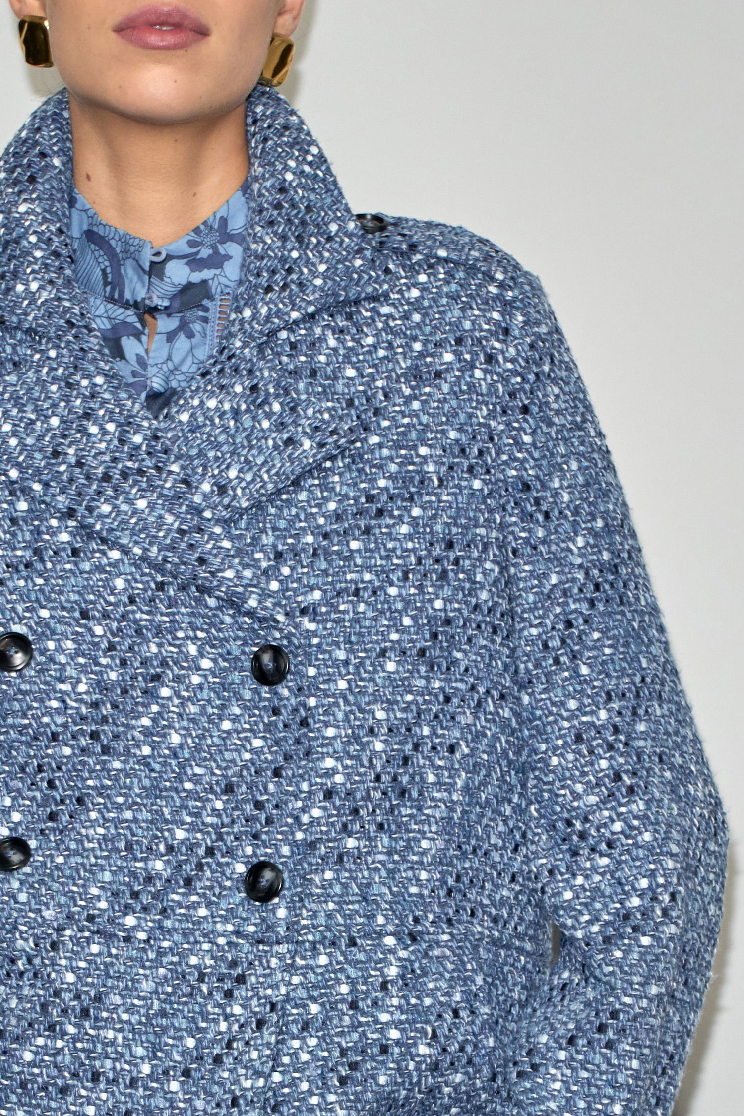 revel coat - navy boucle|  zoe kratzmann| considered design