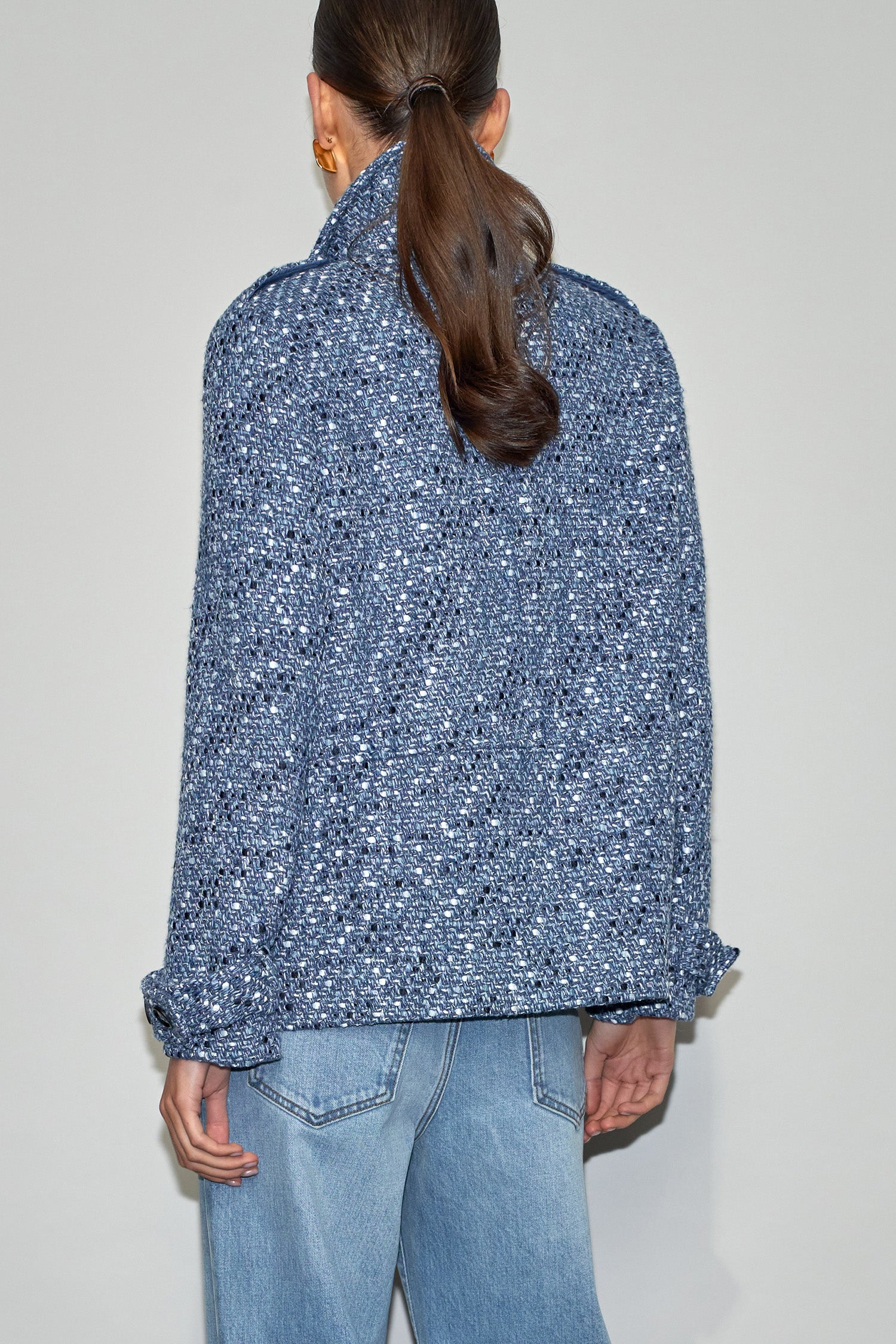 revel coat - navy boucle|  zoe kratzmann| considered design