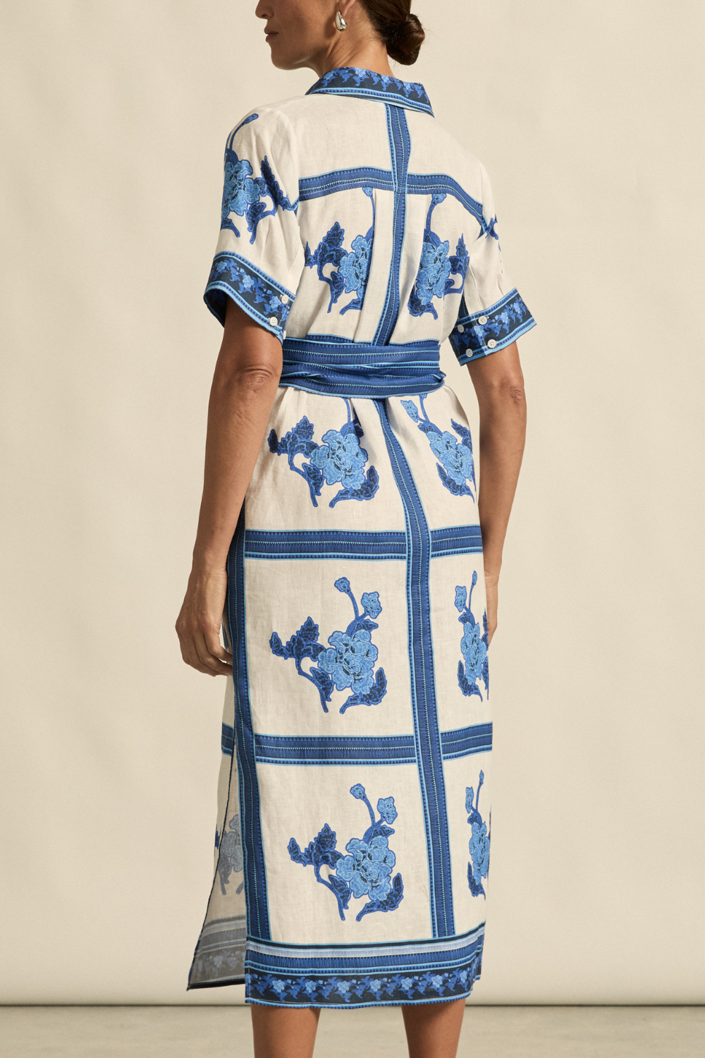 roam dress - azure collage|  zoe kratzmann| considered design