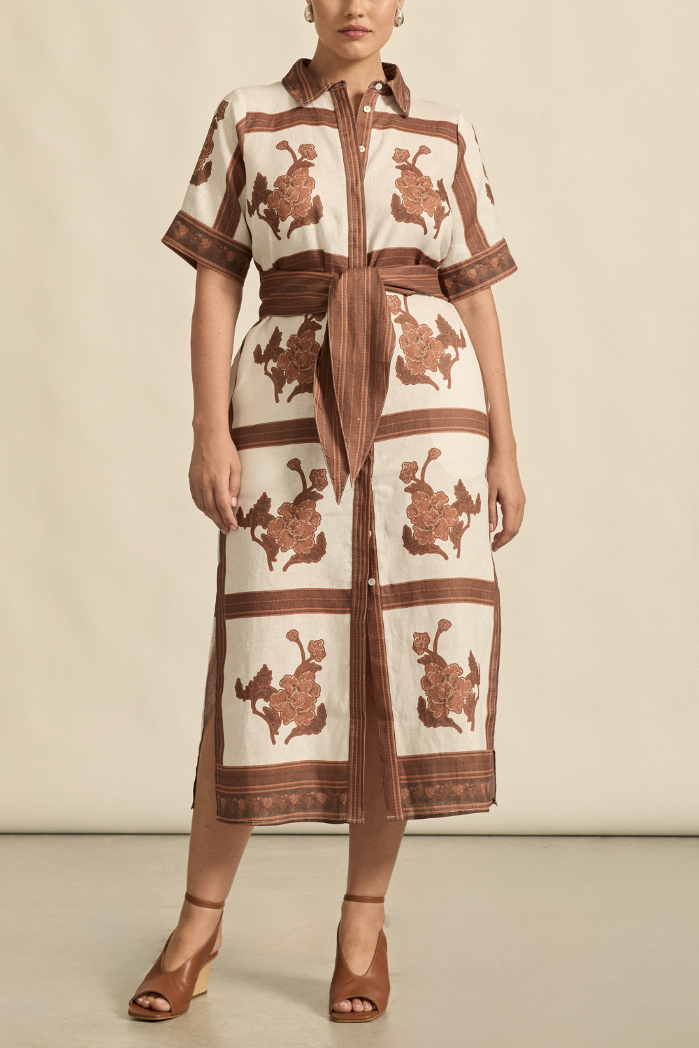 roam dress - coffee collage|  zoe kratzmann| considered design