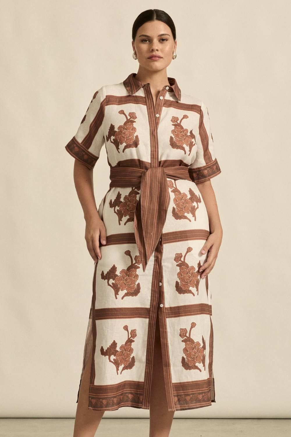 roam dress - coffee collage|  zoe kratzmann| considered design