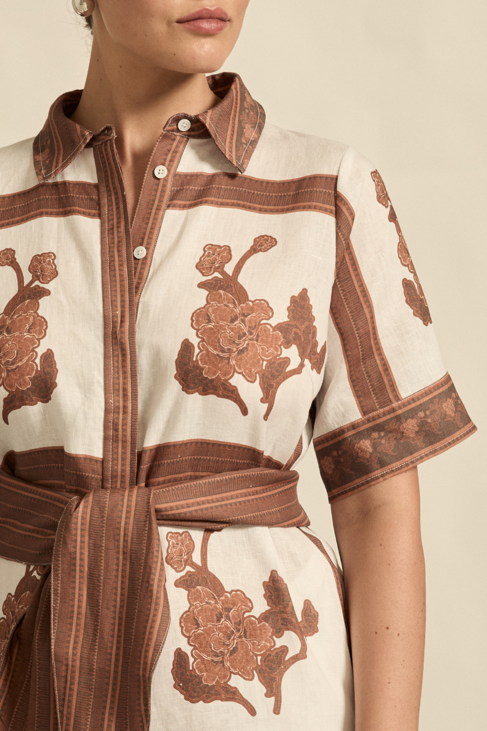 roam dress - coffee collage|  zoe kratzmann| considered design