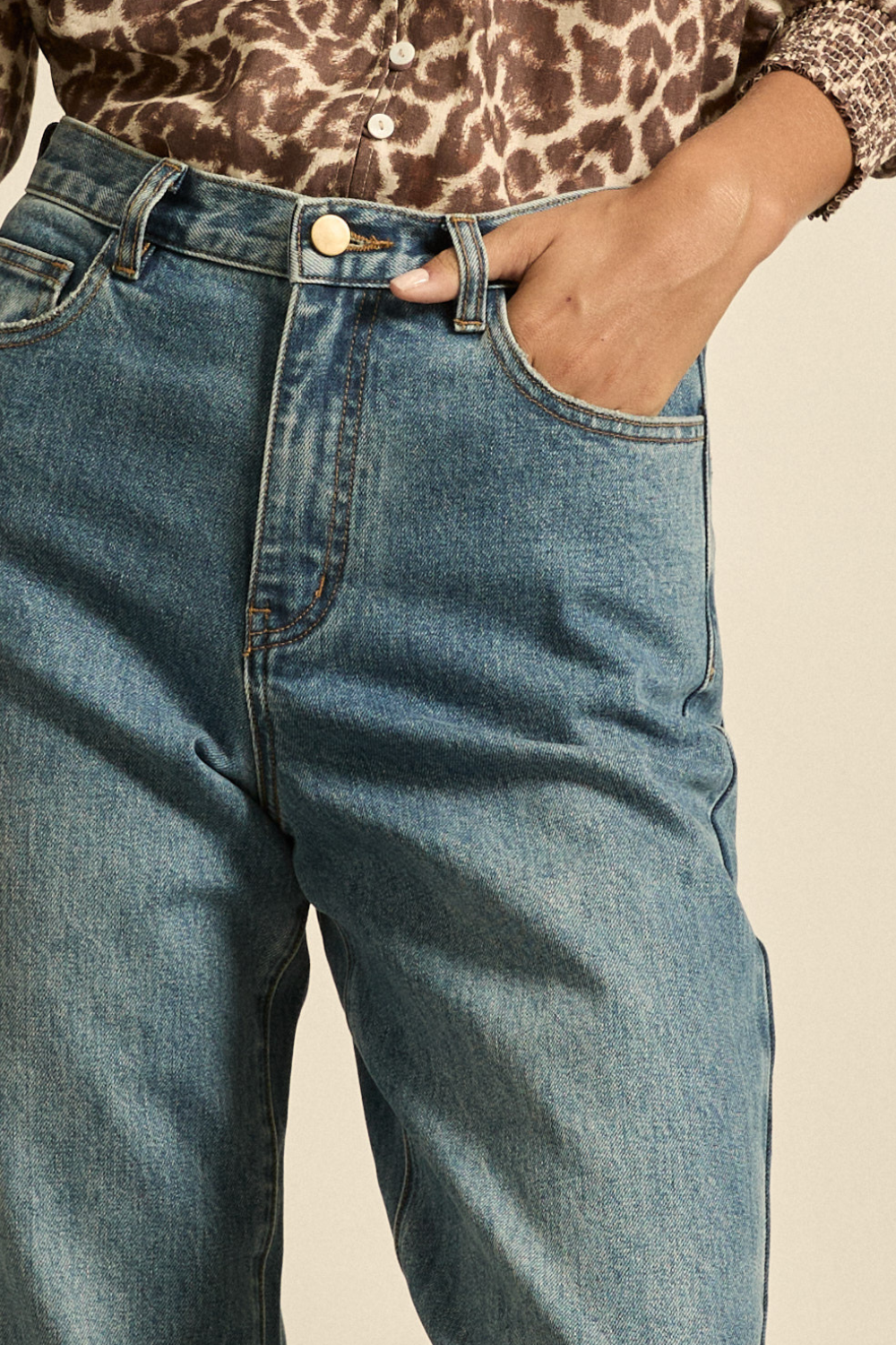 roulette jean - mid wash denim|  zoe kratzmann| considered design