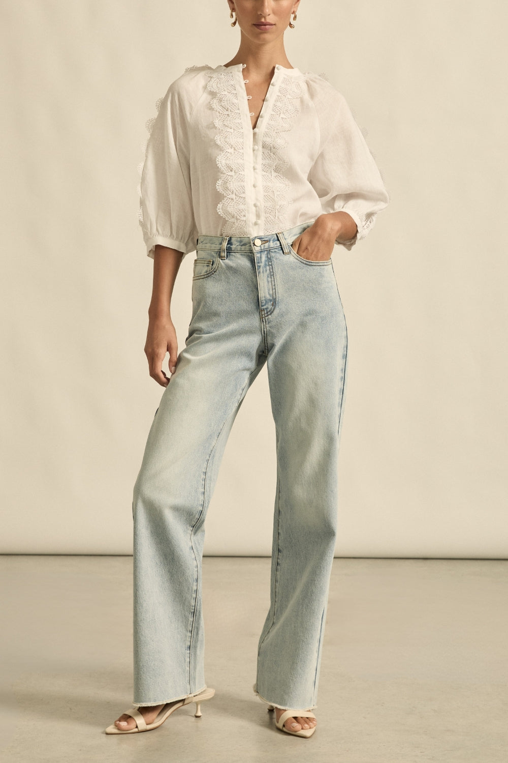 roulette jean - light washed denim|  zoe kratzmann| considered design