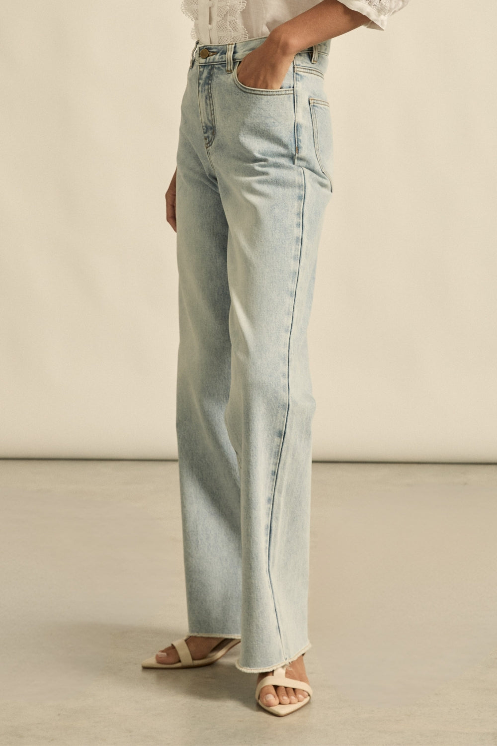 roulette jean - light washed denim|  zoe kratzmann| considered design