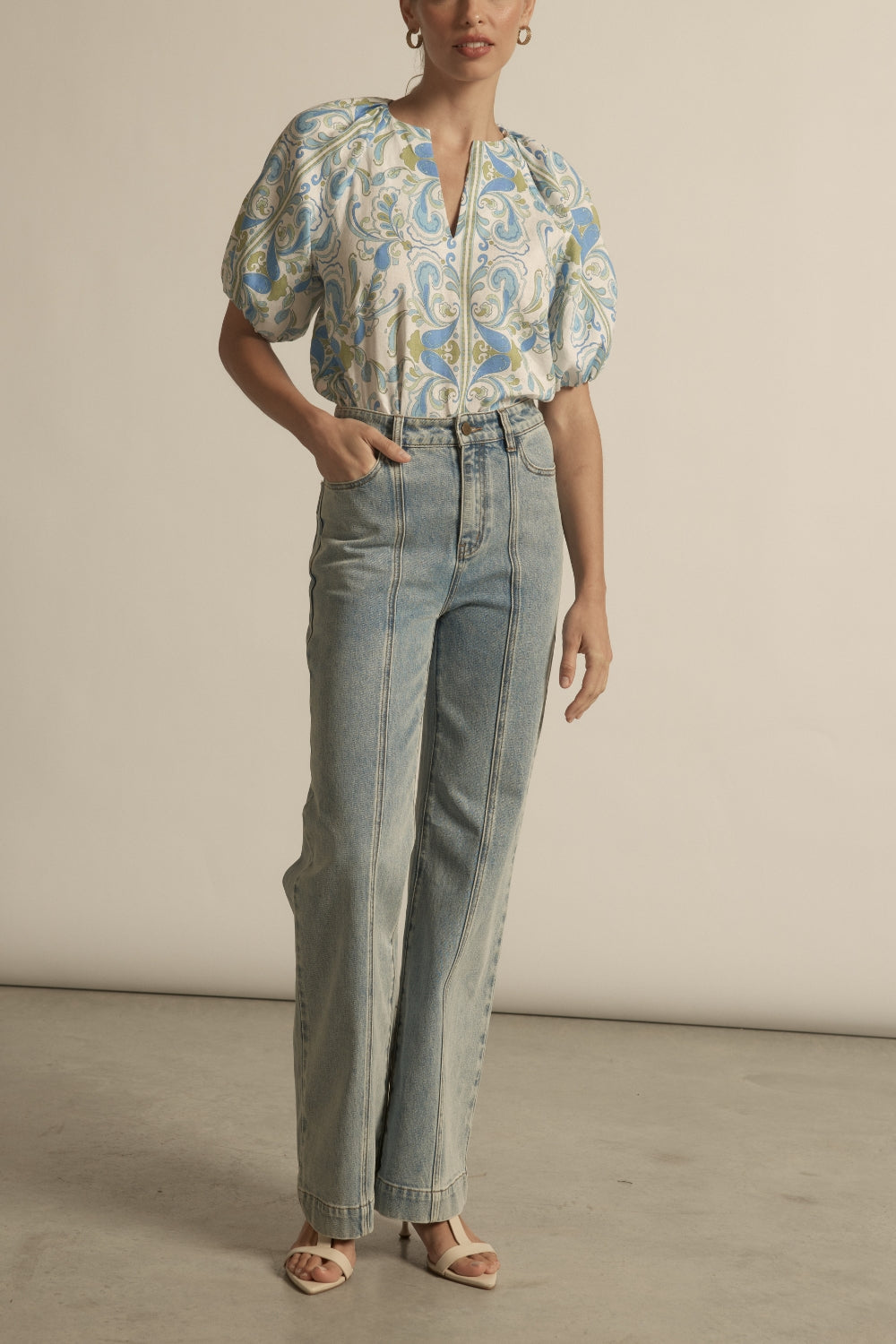 Rouse Top - aqua mirage|  zoe kratzmann| considered design