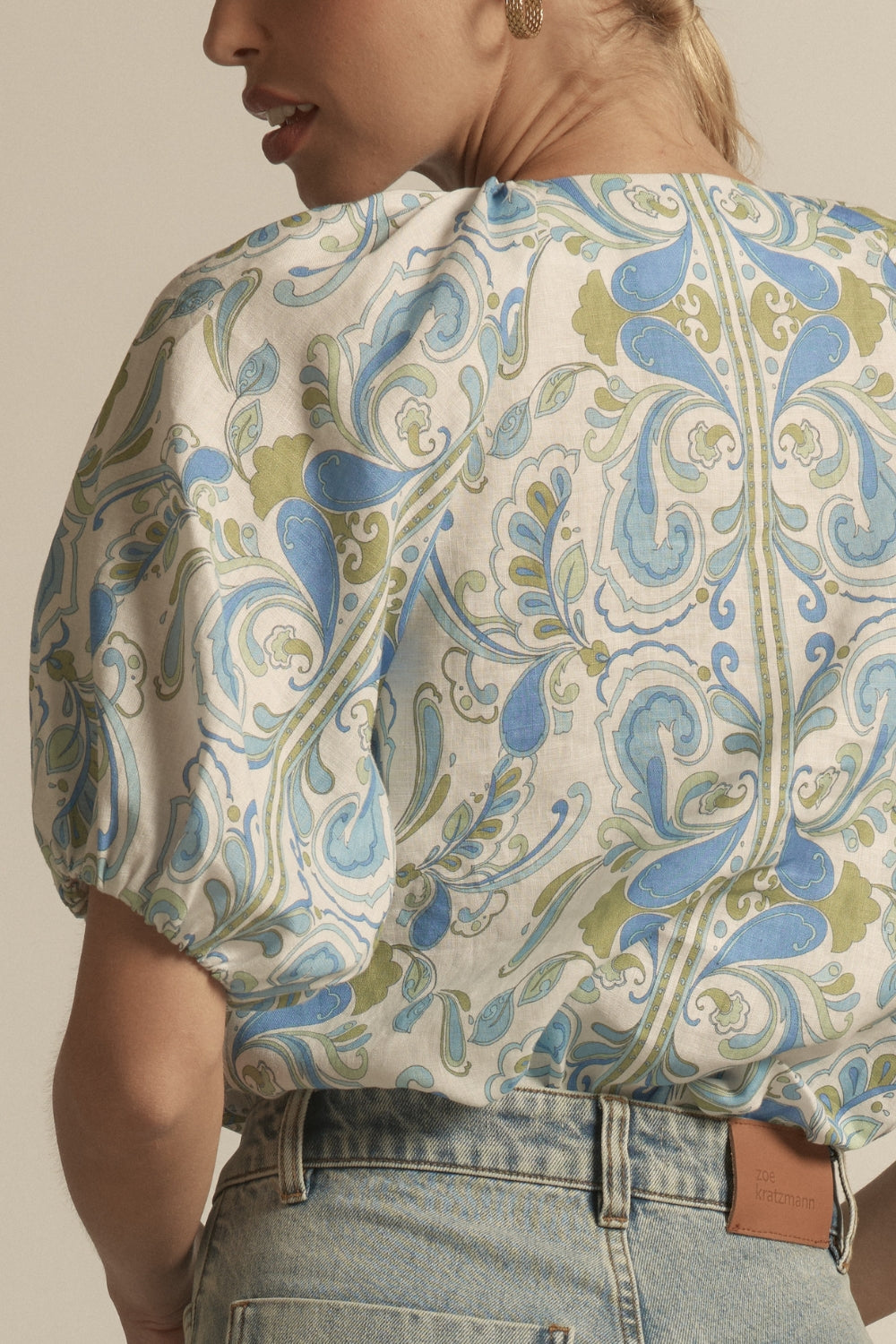 Rouse Top - aqua mirage|  zoe kratzmann| considered design