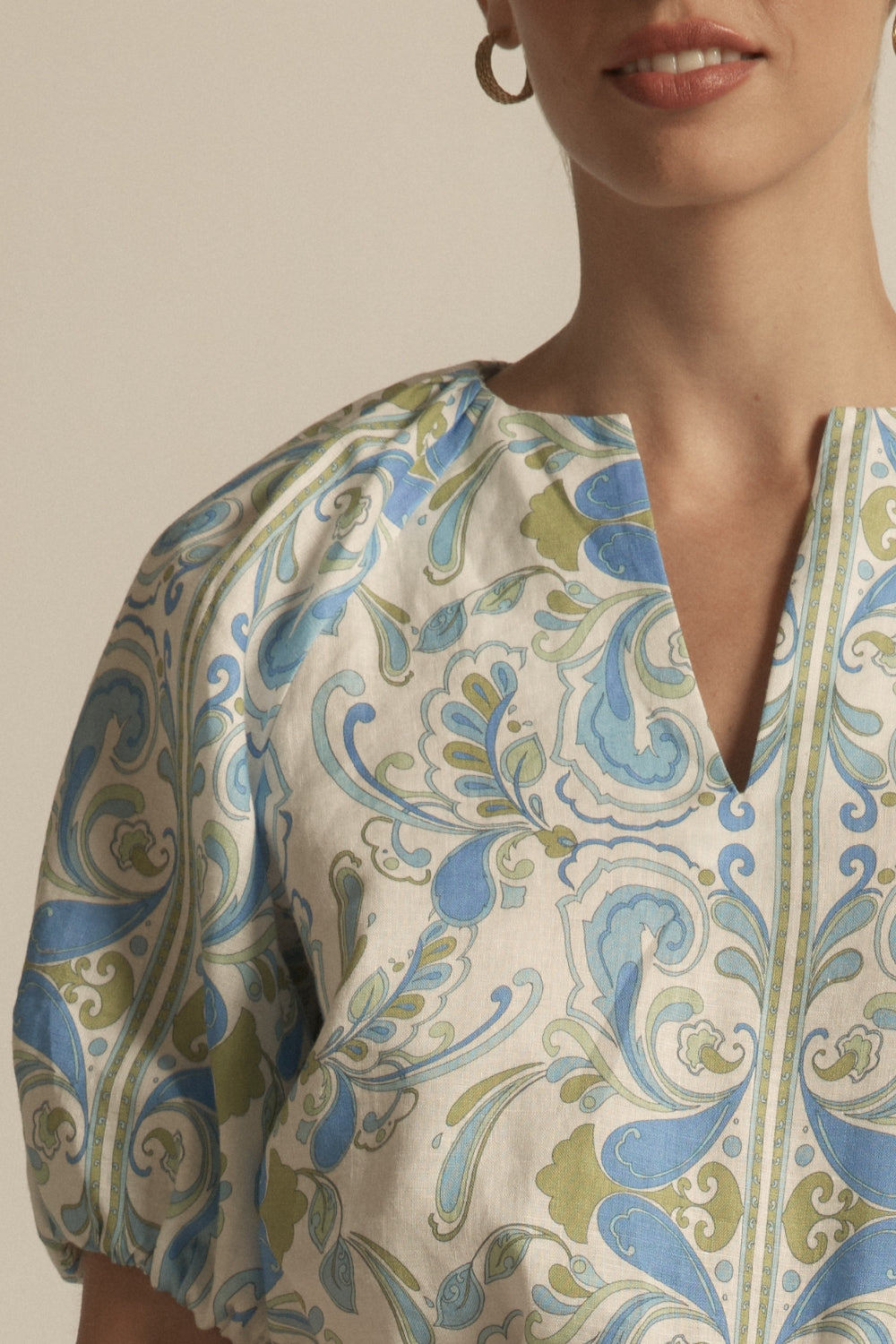Rouse Top - aqua mirage|  zoe kratzmann| considered design