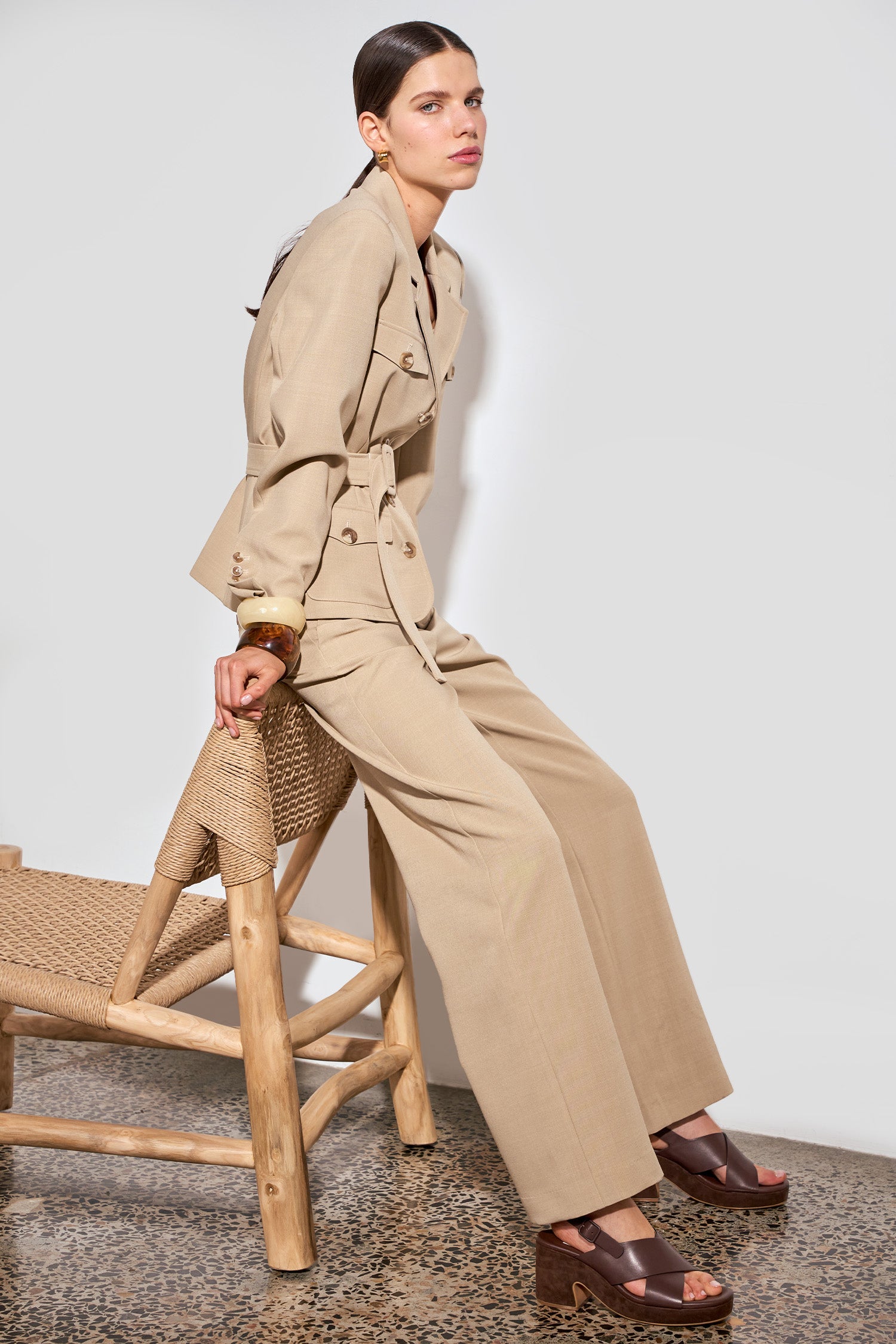 safari jacket - hazelnut