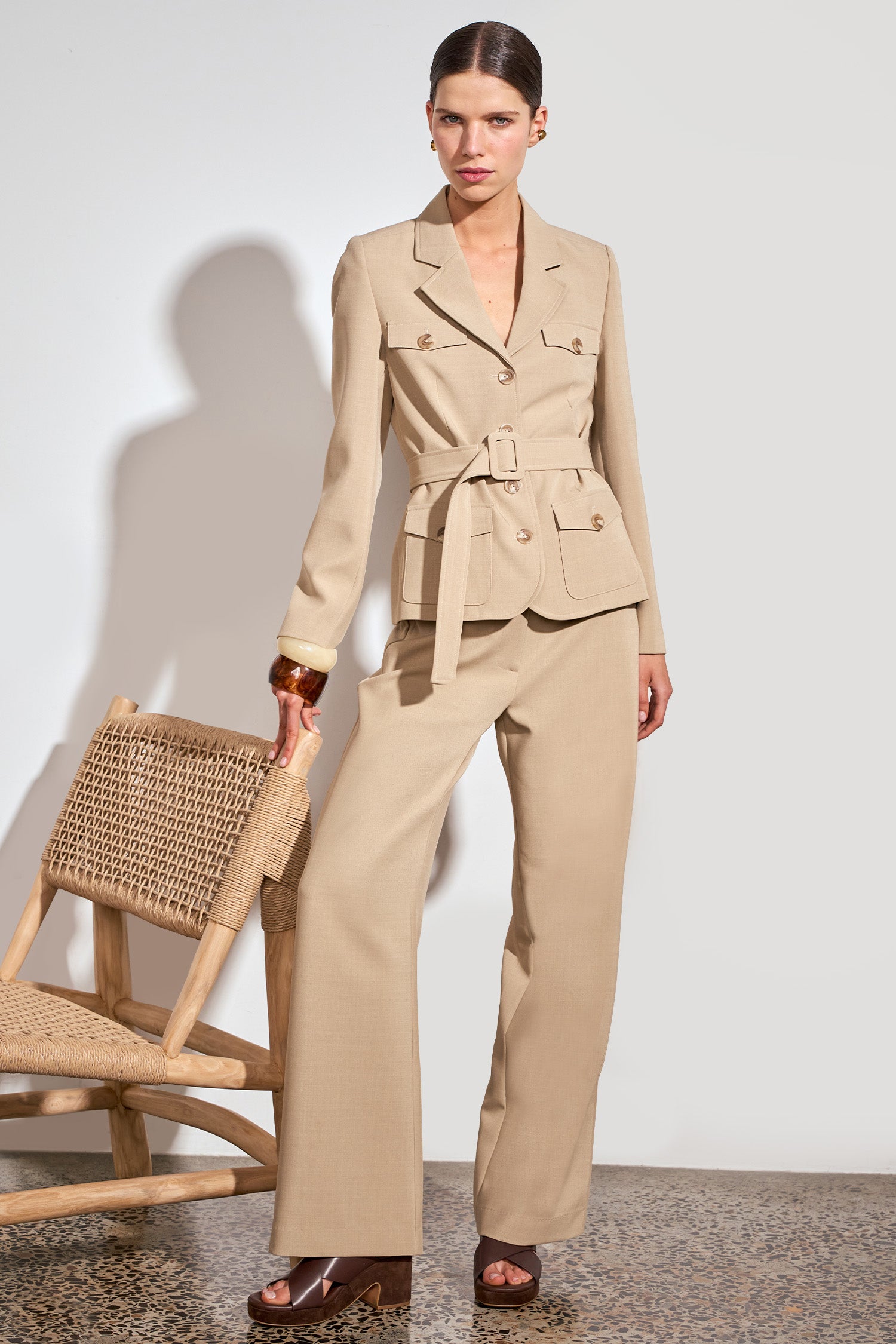 safari jacket - hazelnut