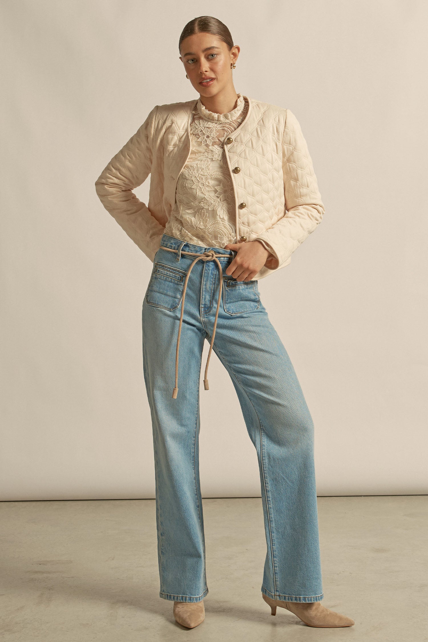 Scribe Jacket - ECRU|  zoe kratzmann| considered design