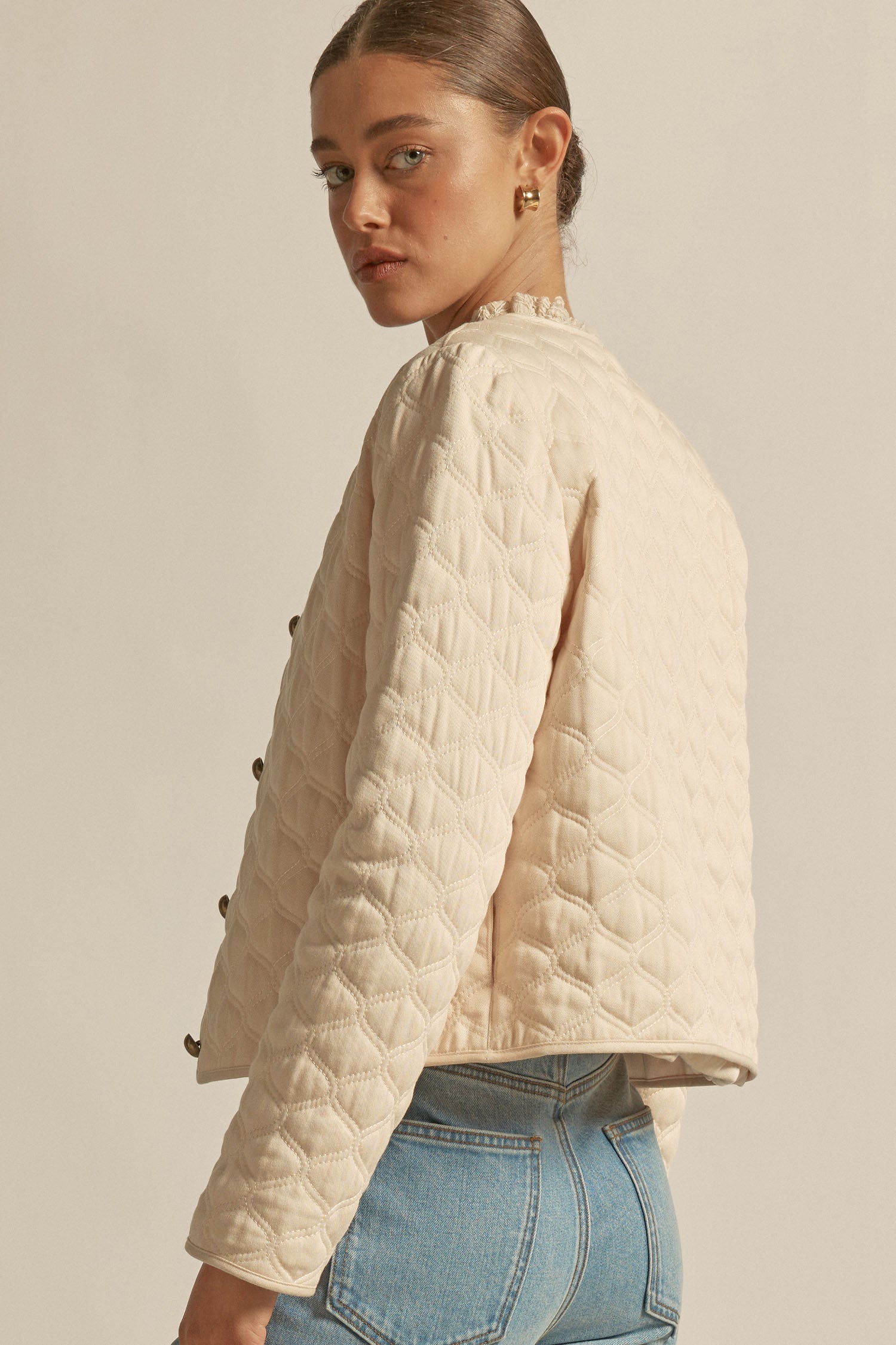 Scribe Jacket - ECRU|  zoe kratzmann| considered design