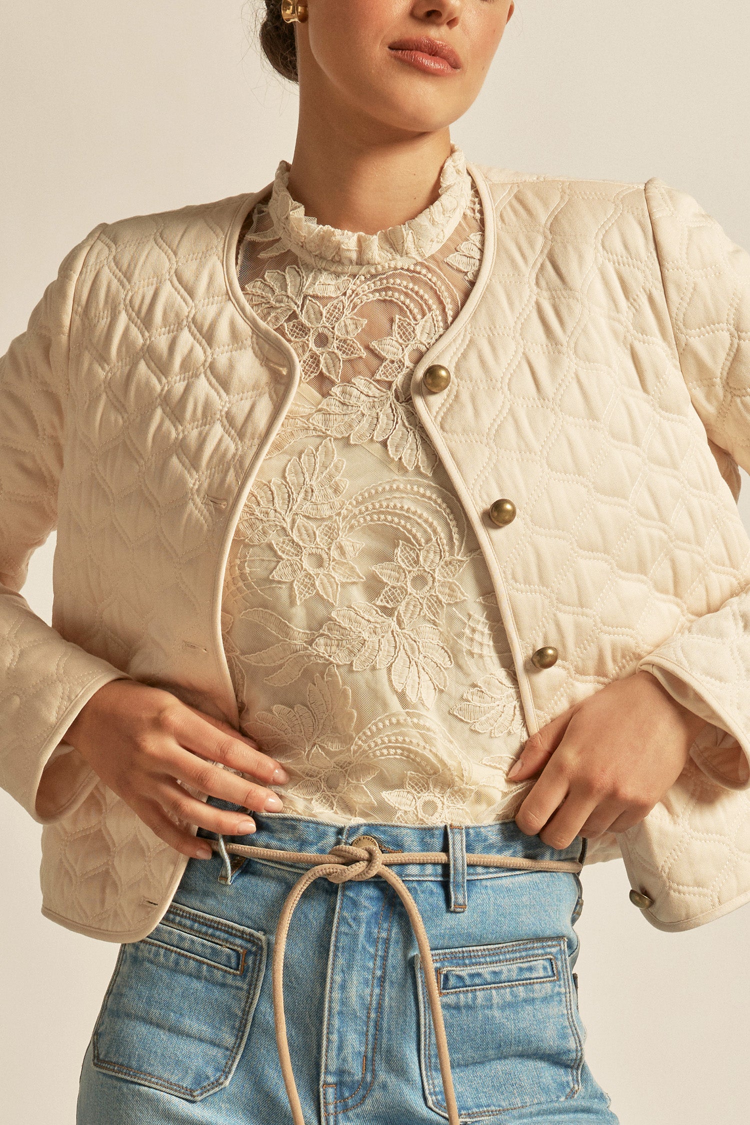 Scribe Jacket - ECRU|  zoe kratzmann| considered design