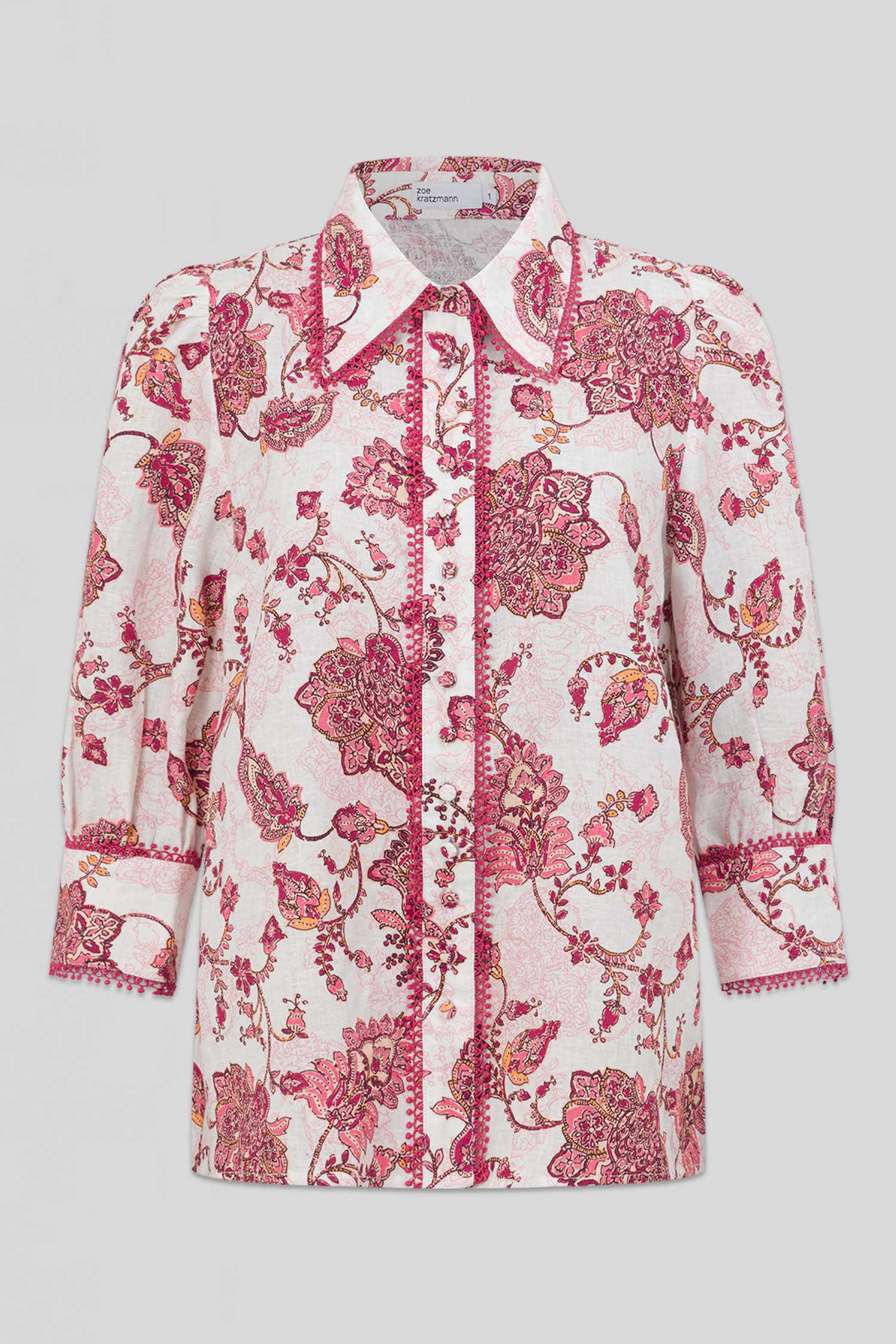 serenade top - rose paisley