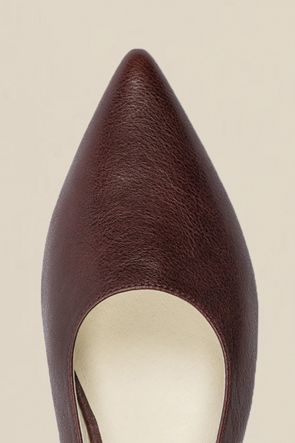settle sling back - currant leather – zoe kratzmann