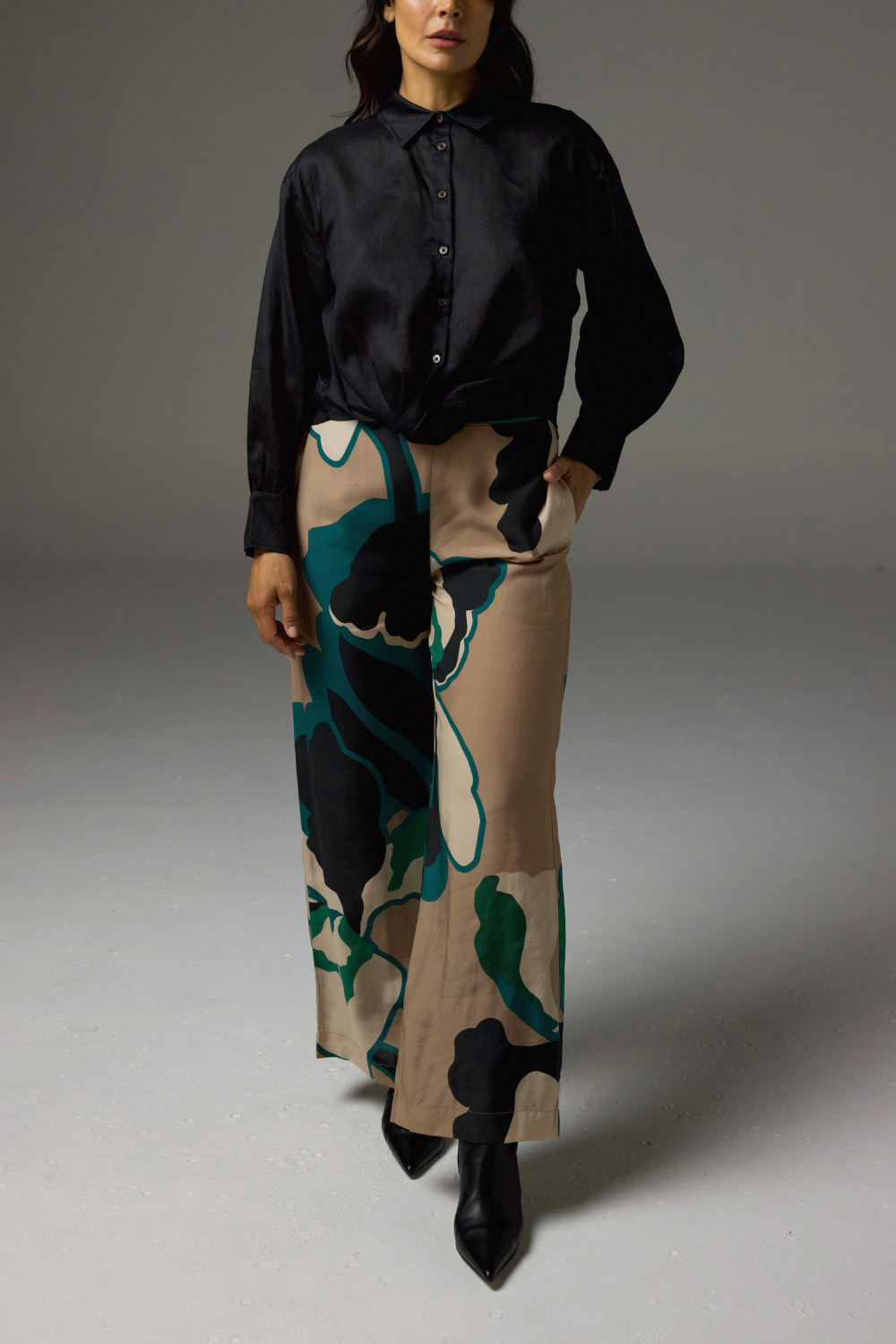 sidle top - black