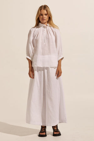 siesta top - porcelain