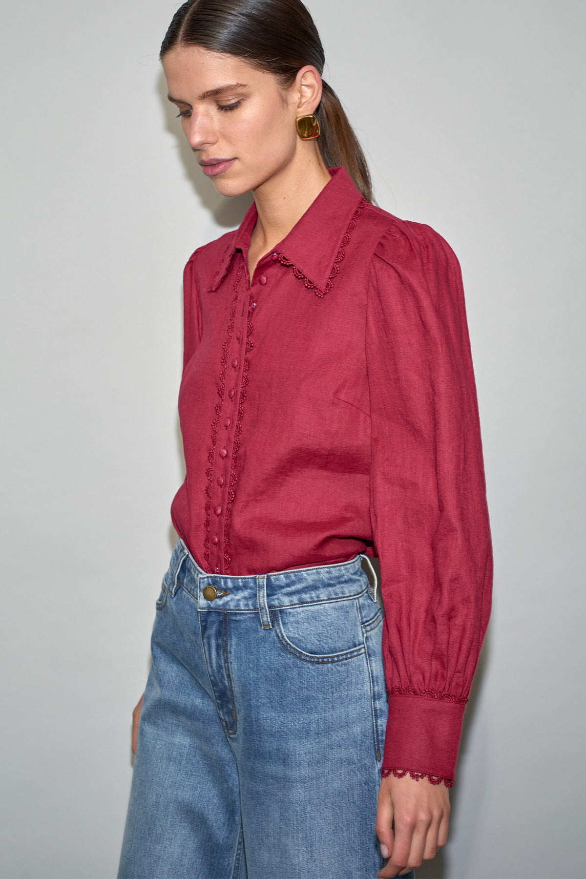 Women Raspberry Top signal top - raspberry – zoe kratzmann