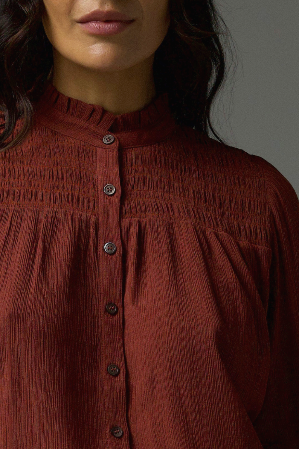 skylark top - russet