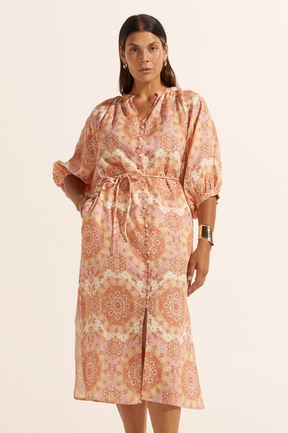 sojourn dress - sunset mosaic