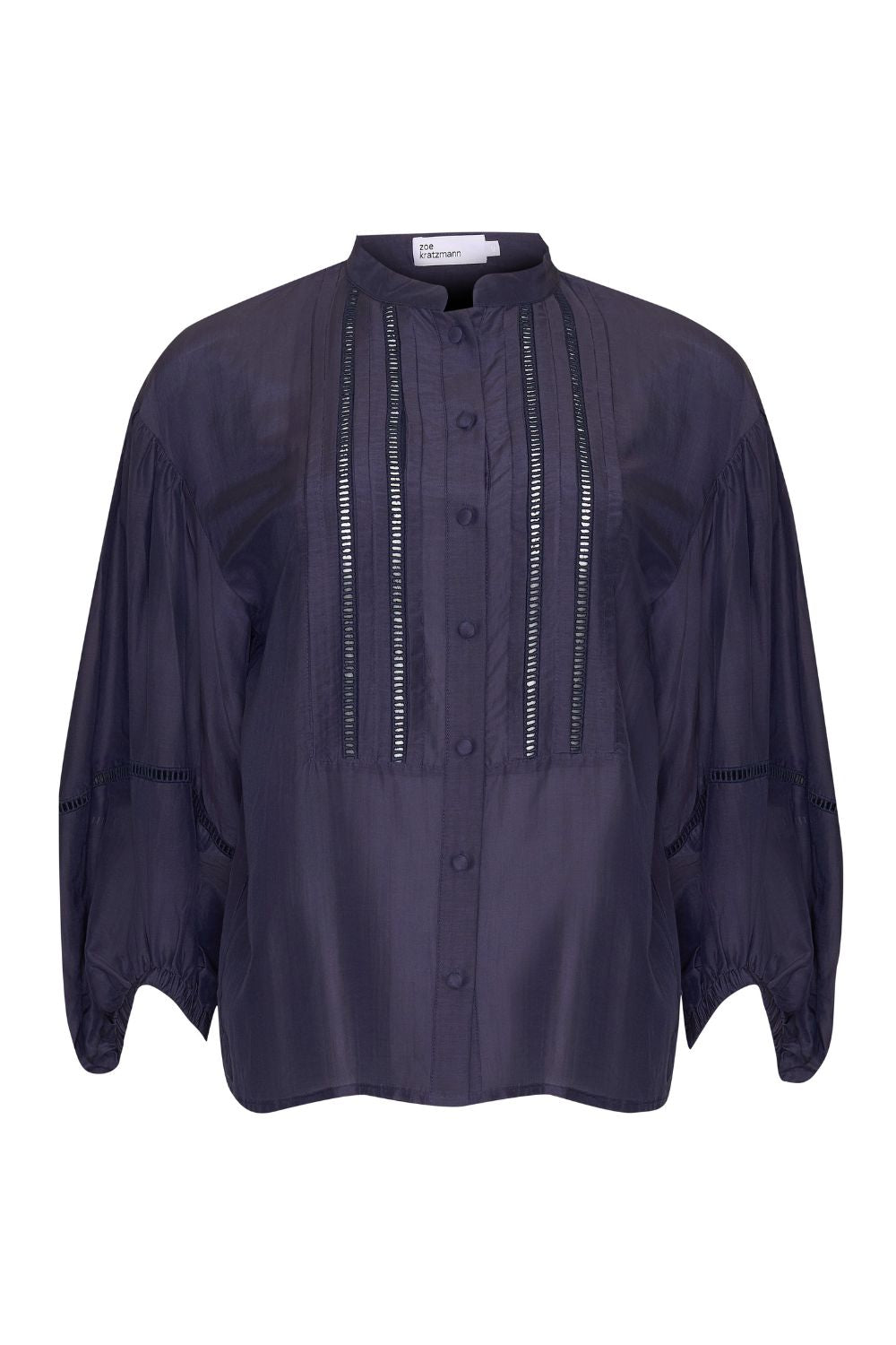 solace top - indigo