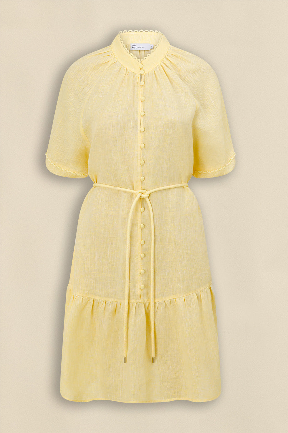 solar dress - lemonade|  zoe kratzmann| considered design
