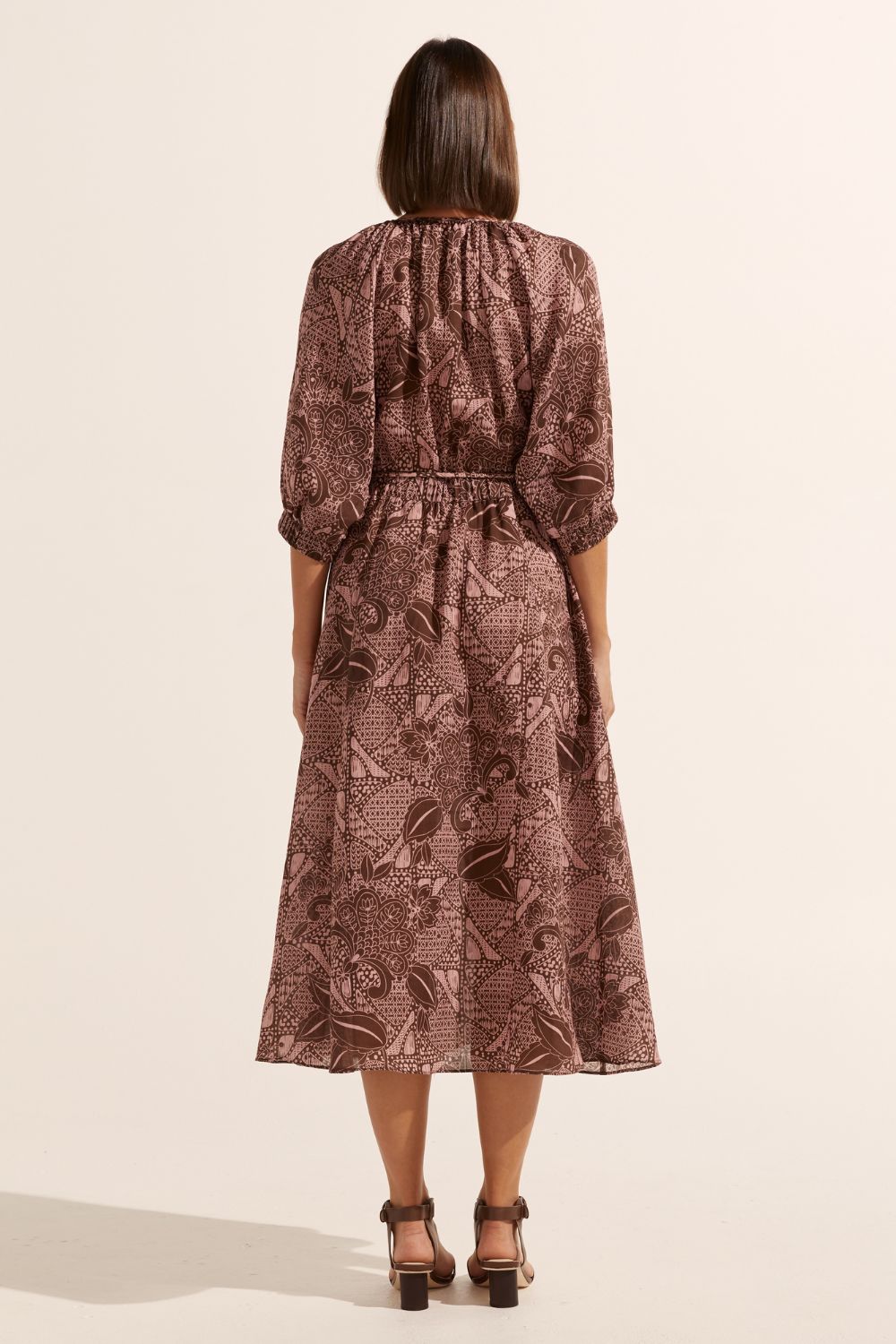 sonata dress - cacao batik