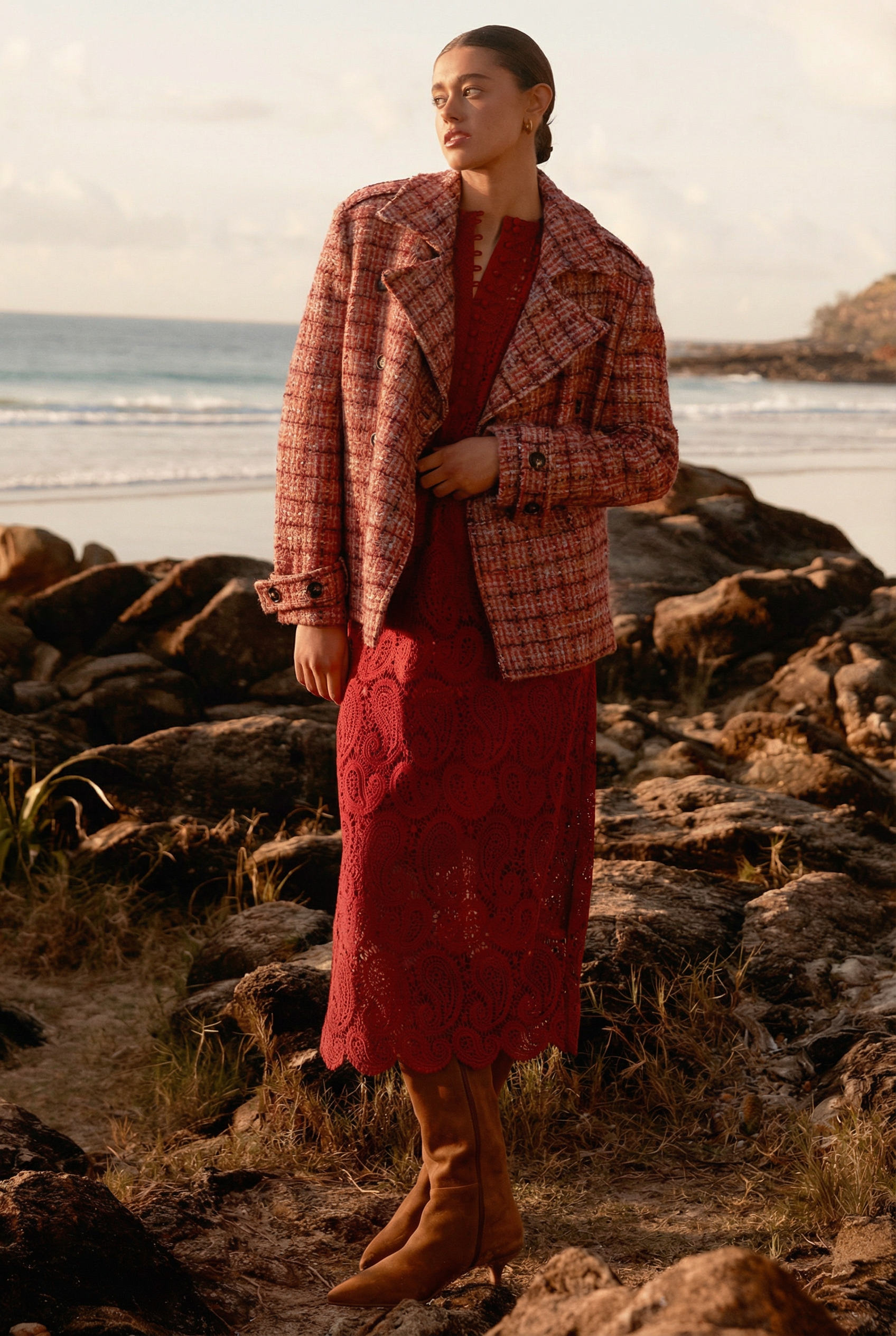 Revel Coat - berry boucle|  zoe kratzmann| considered design