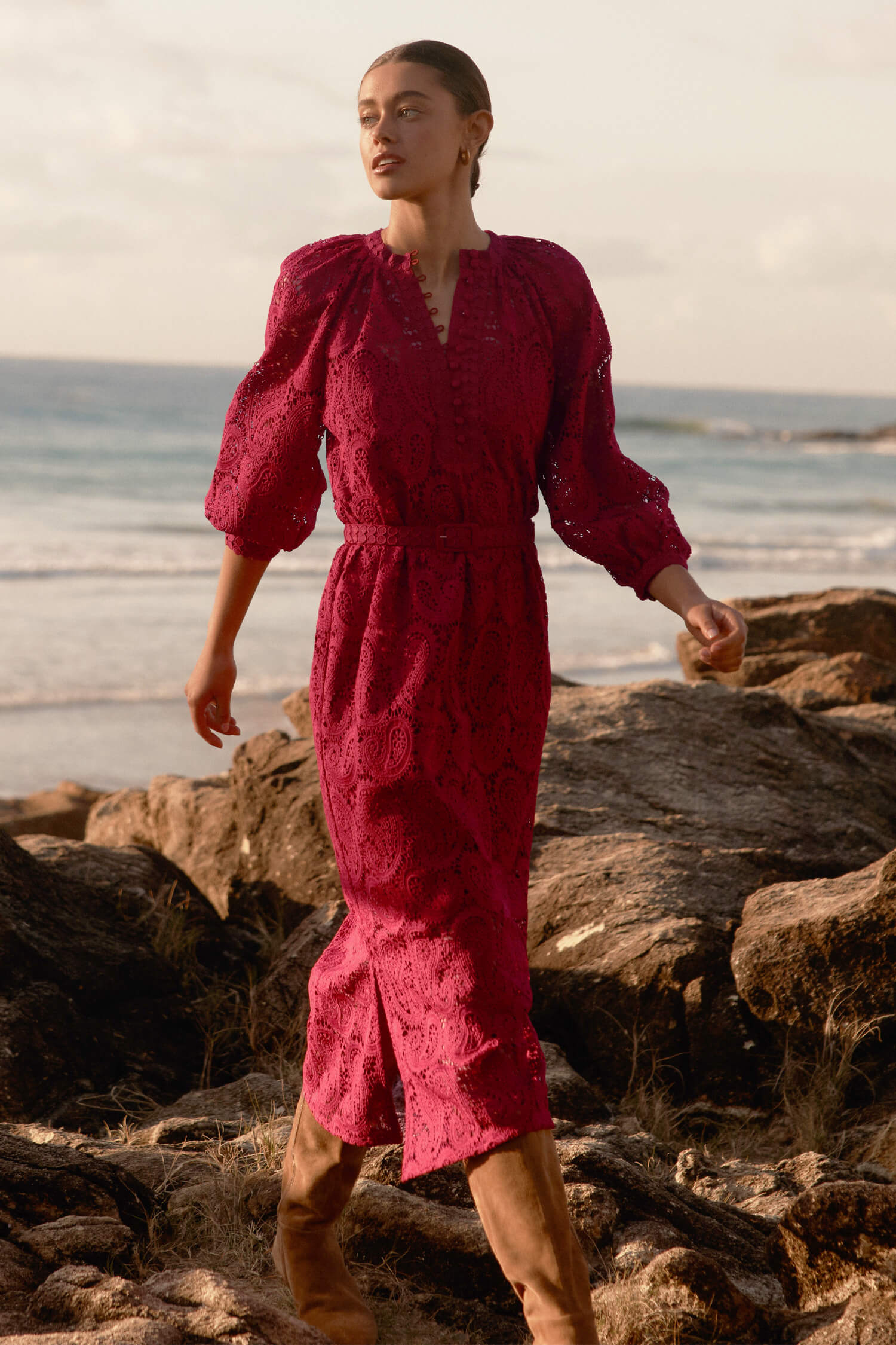 Sonnet dress - raspberry|  zoe kratzmann| considered design