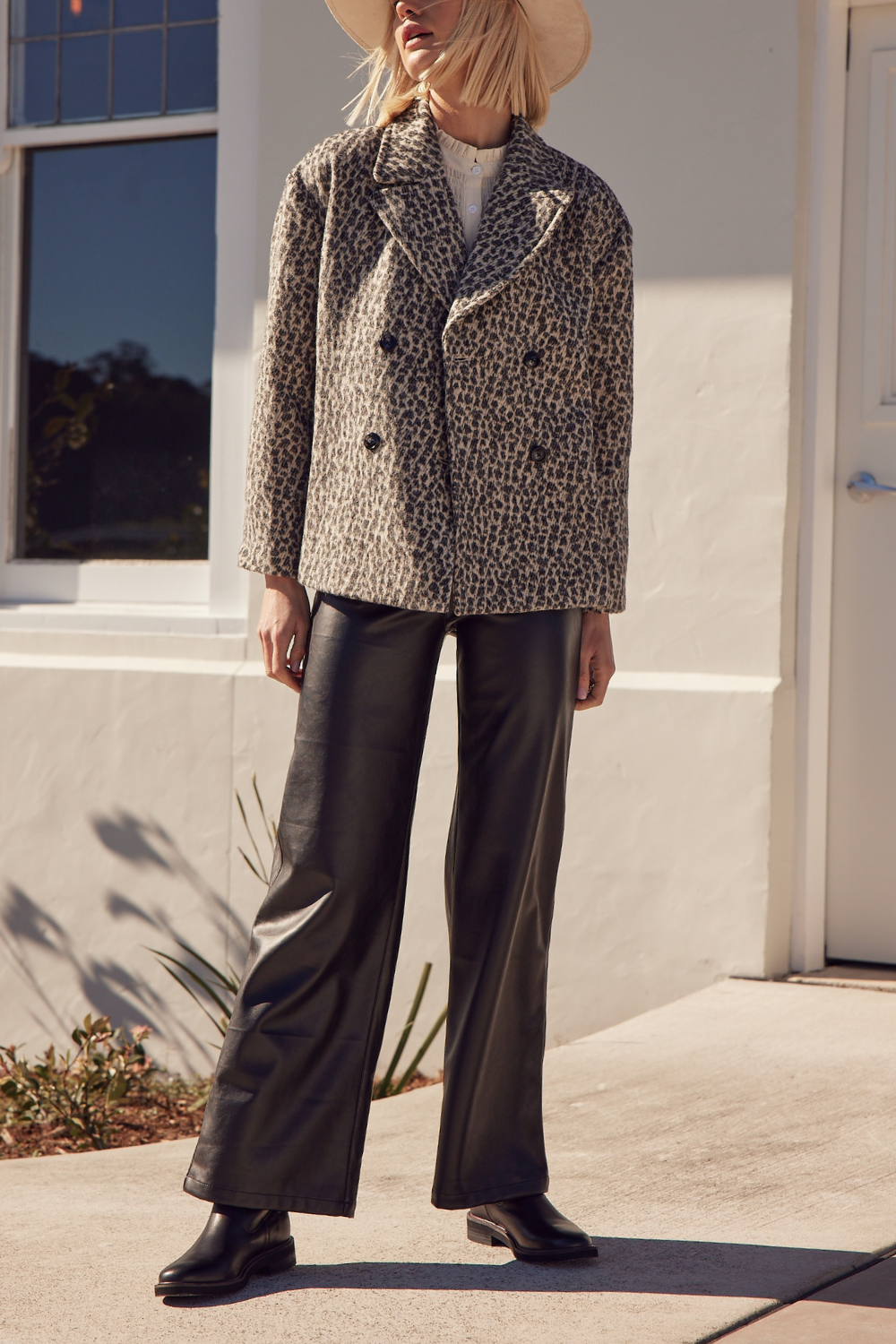 spire coat - ocelot