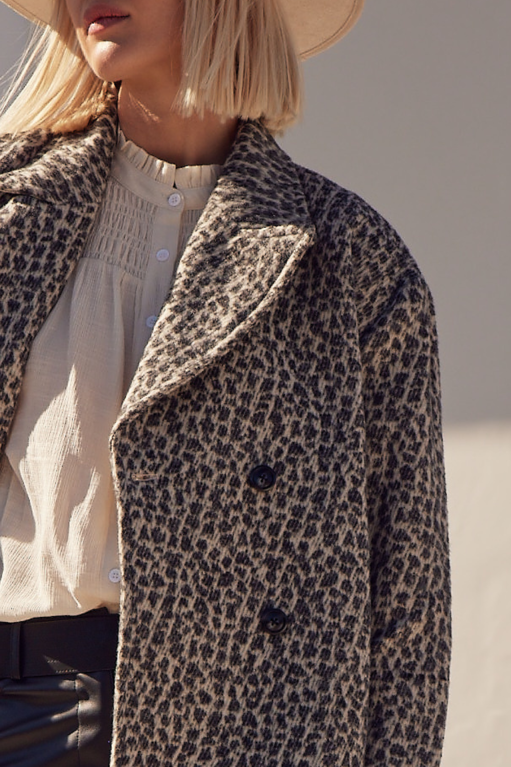 spire coat - ocelot