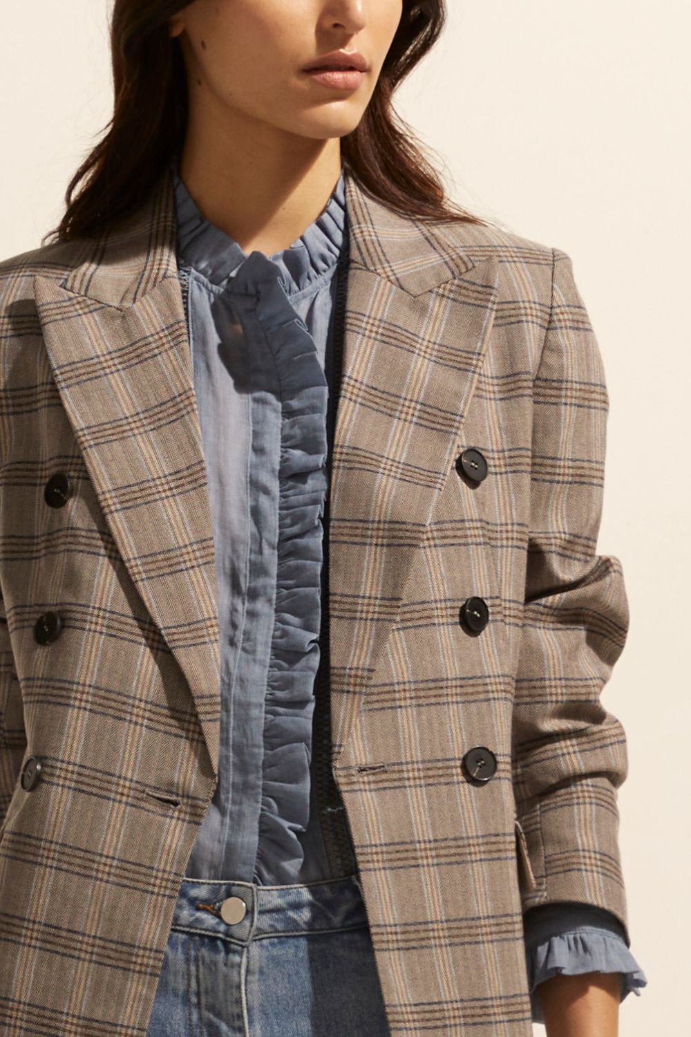 spurt jacket - Mousse check