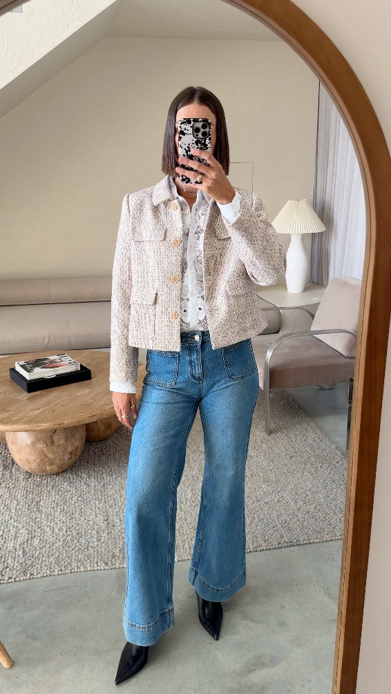 adjoin jacket - biscuit boucle|  zoe kratzmann| considered design