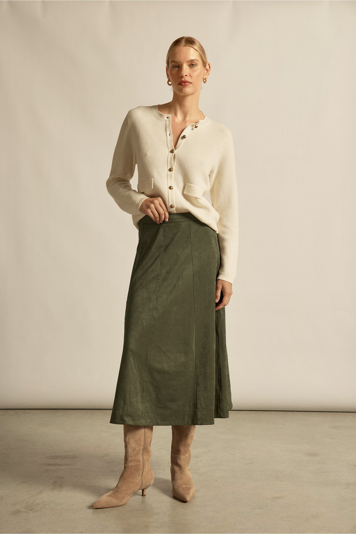 Stellar Skirt - Olive|  zoe kratzmann| considered design