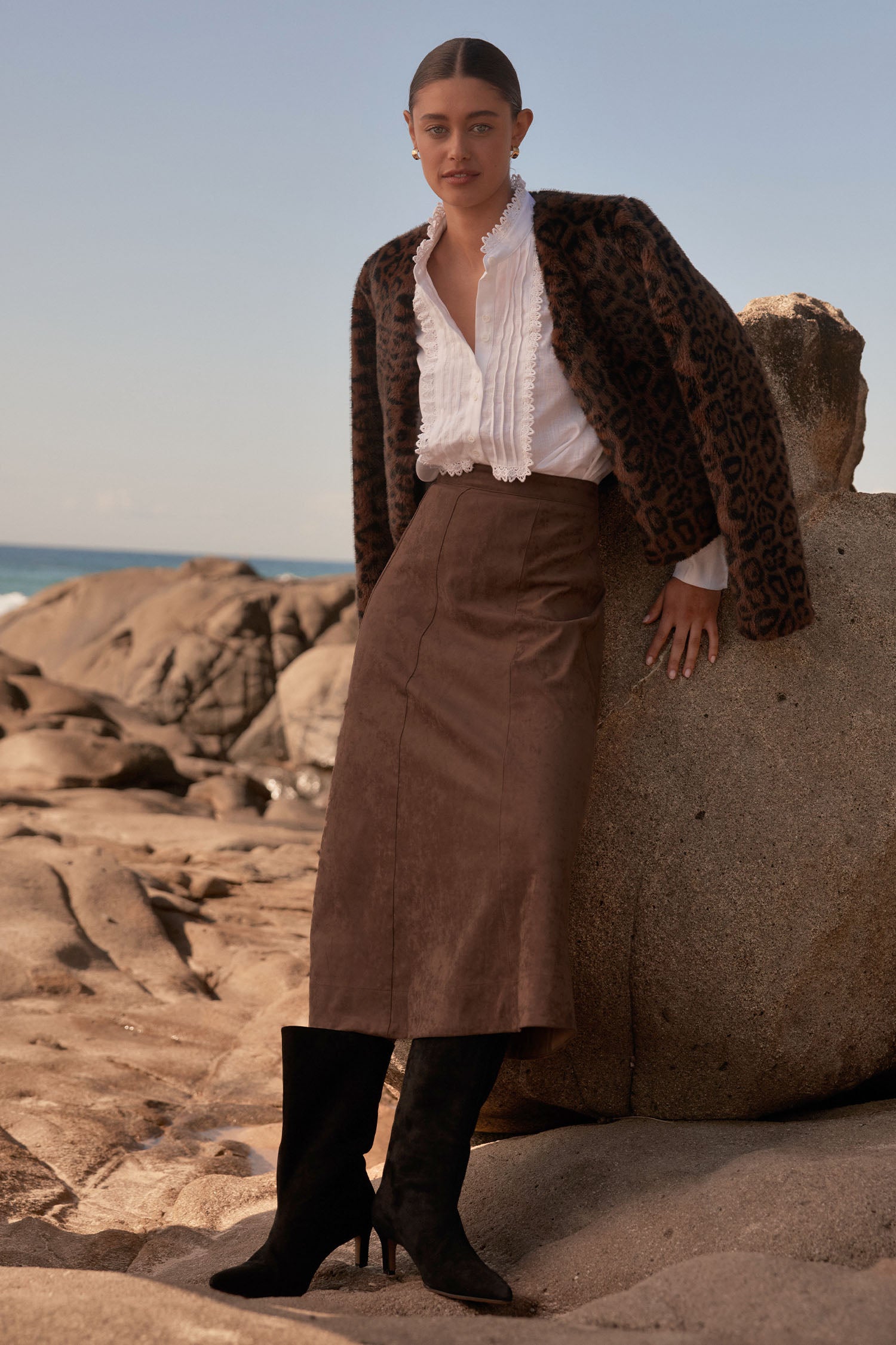 stellar skirt - mocha|  zoe kratzmann| considered design